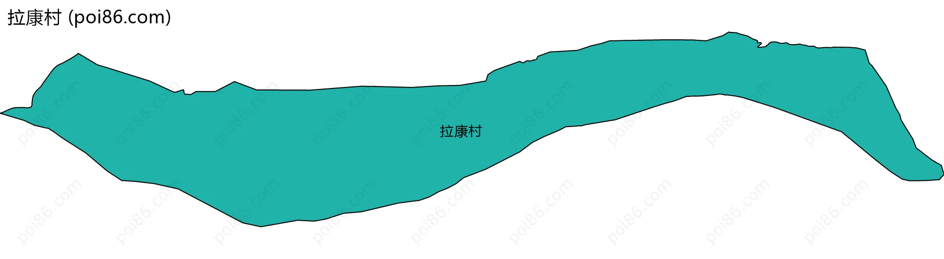 拉康村边界地图