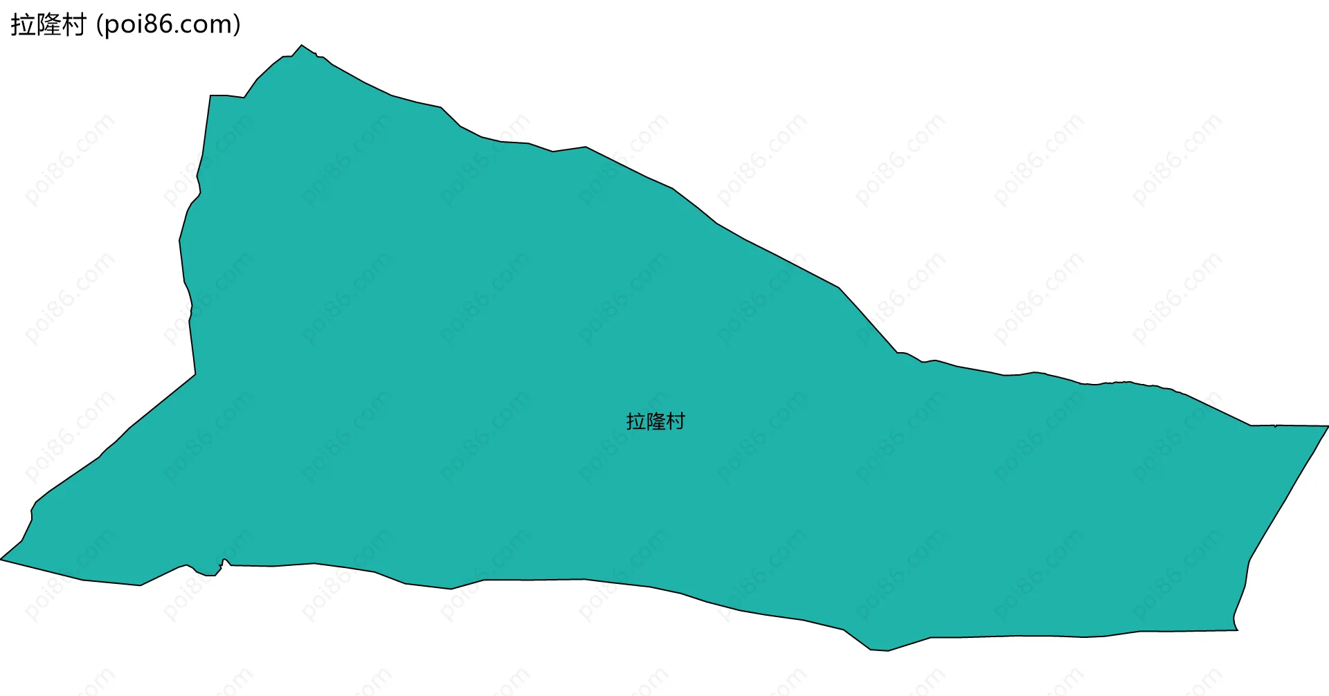 拉隆村边界地图