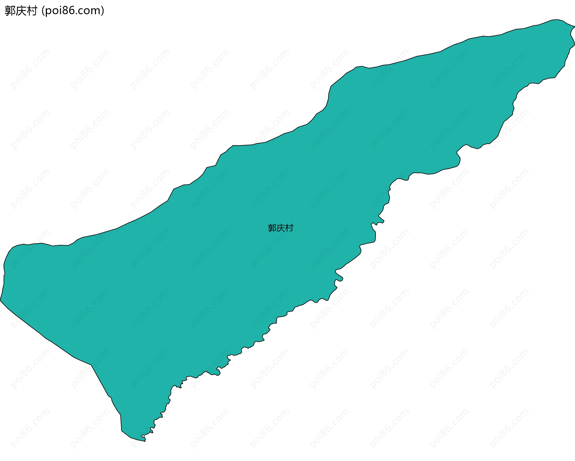 郭庆村边界地图