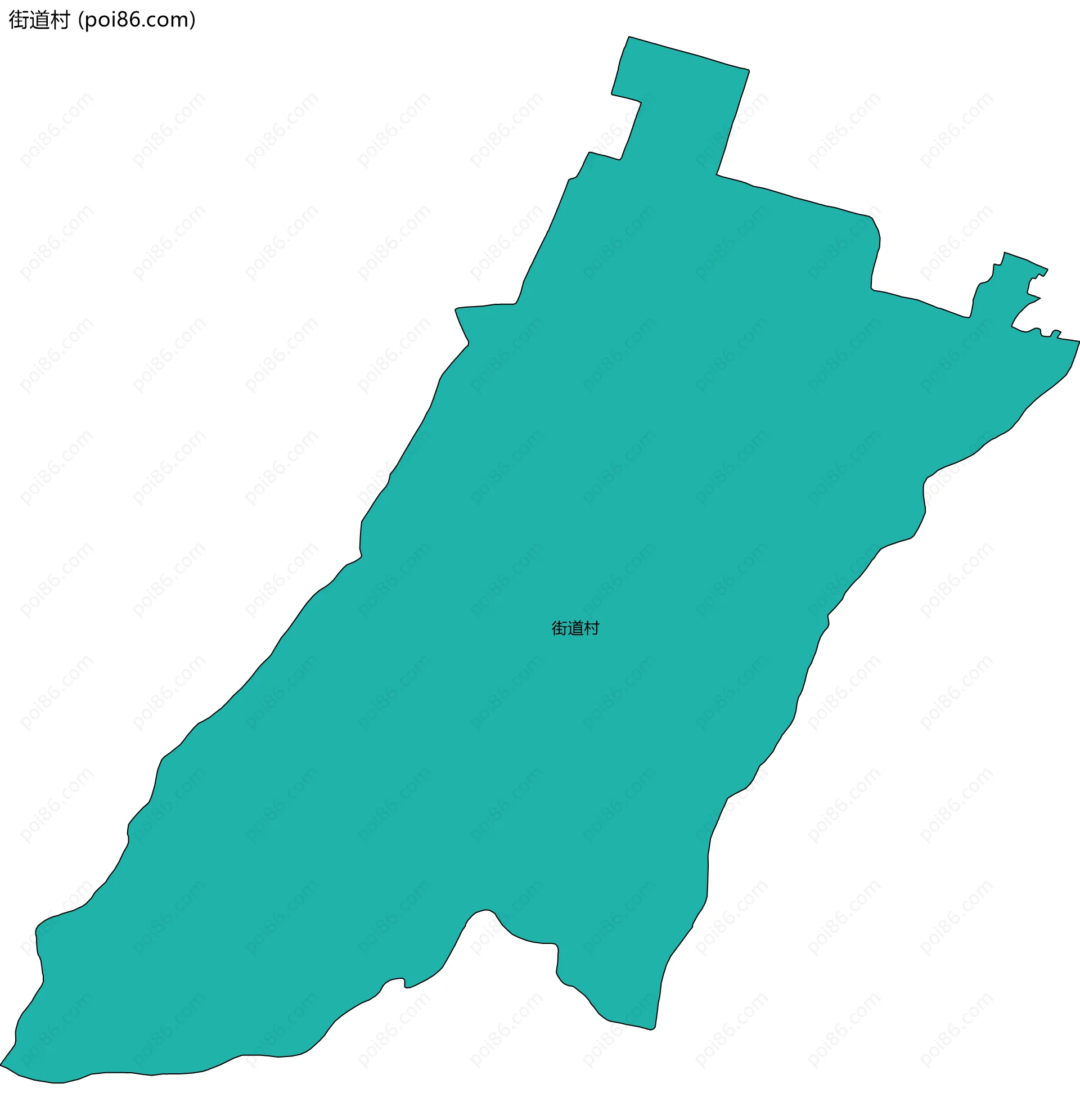街道村边界地图
