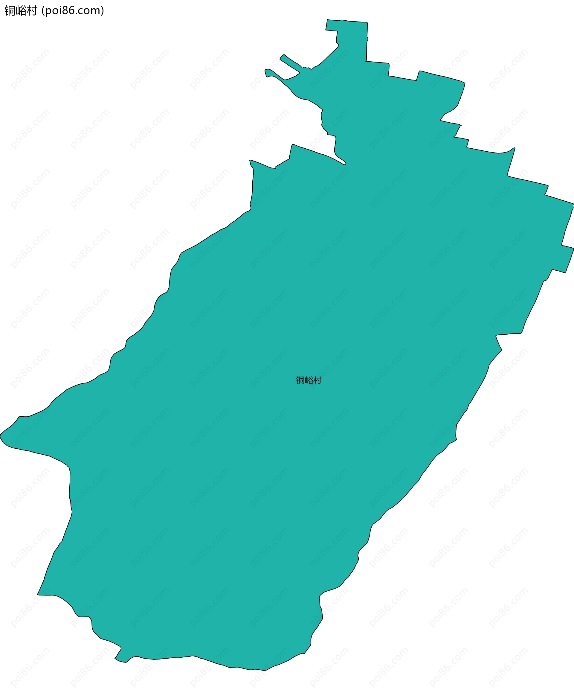 铜峪村边界地图