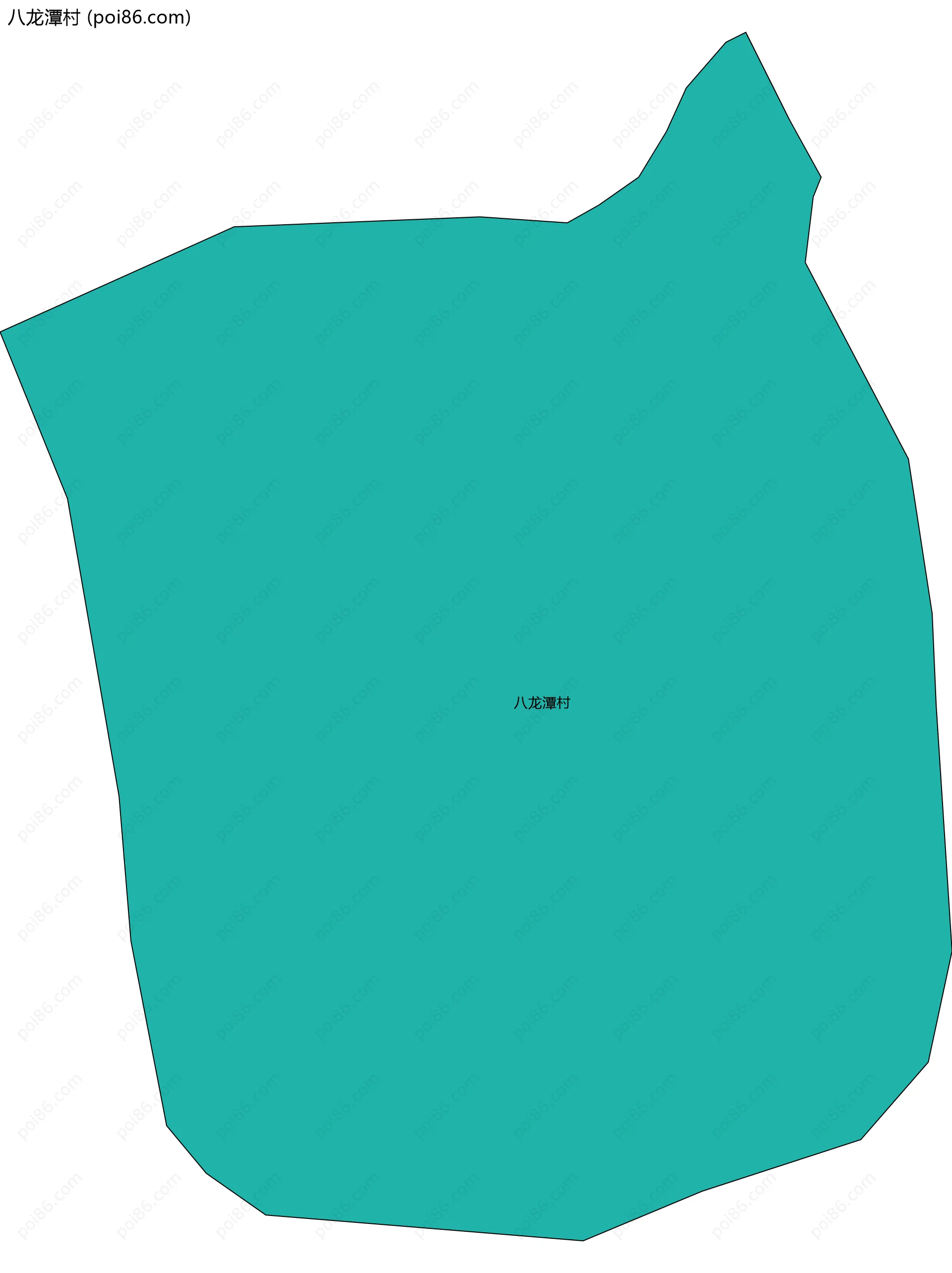 八龙潭村边界地图