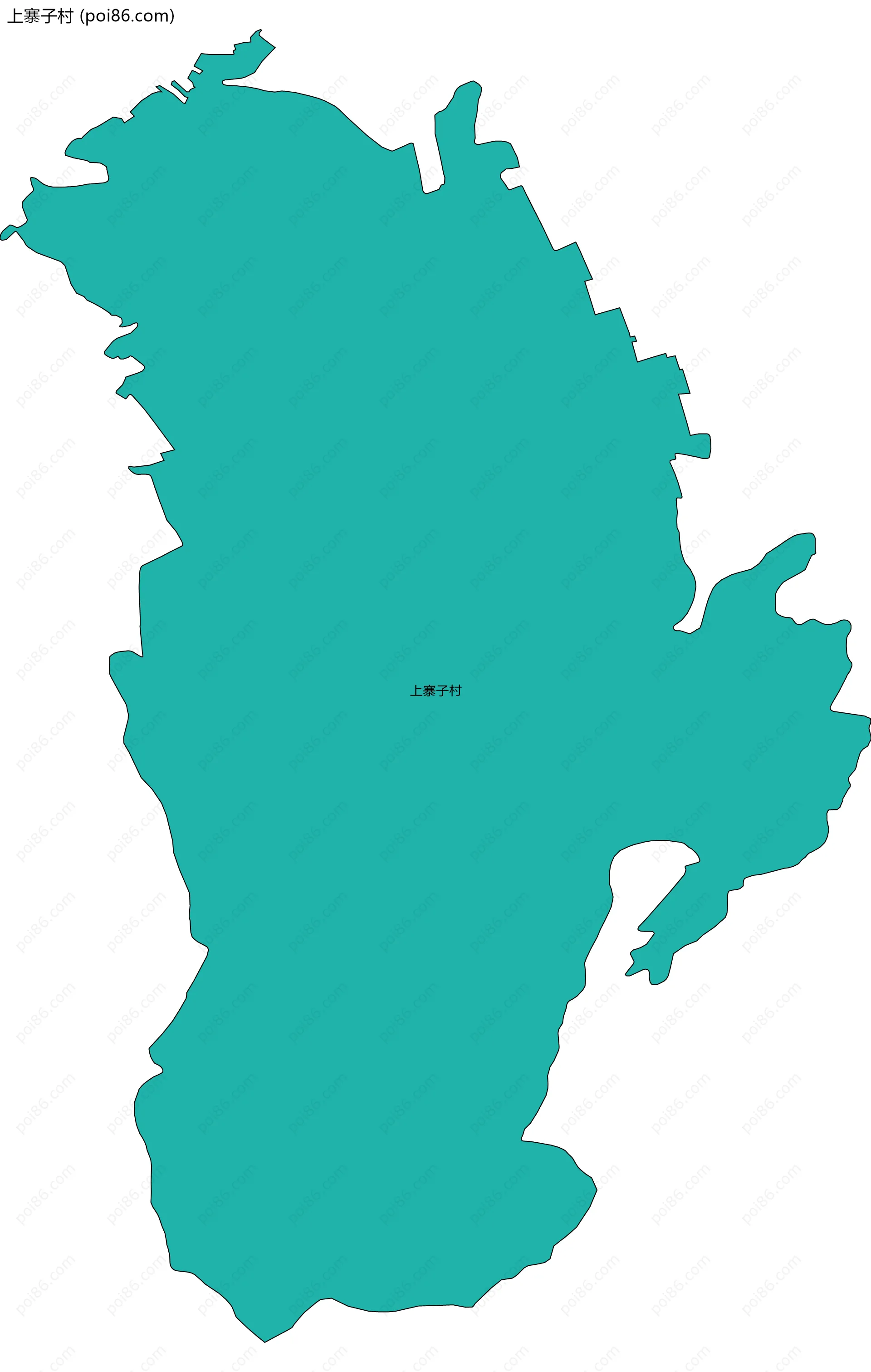 上寨子村边界地图