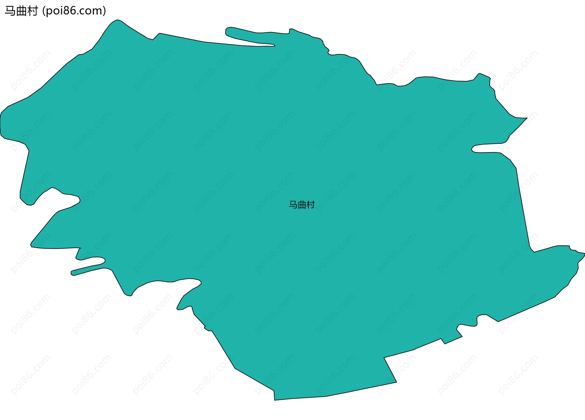 马曲村边界地图