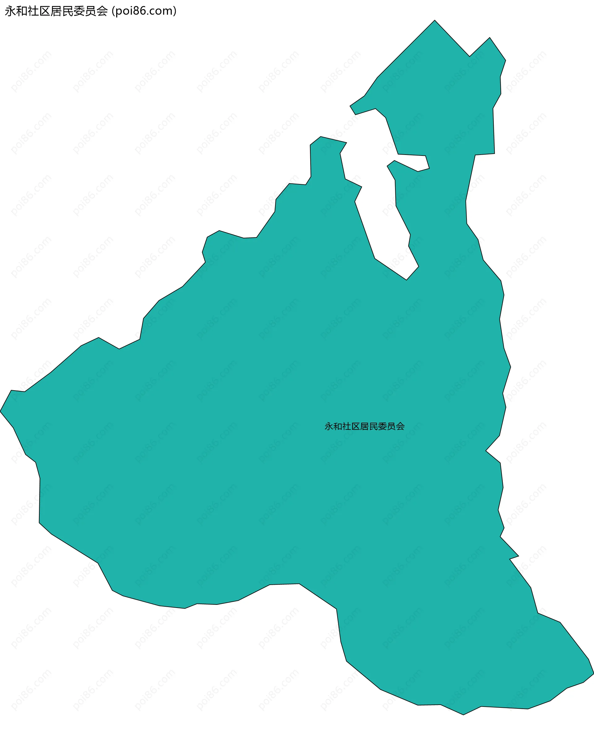永和社区居民委员会边界地图