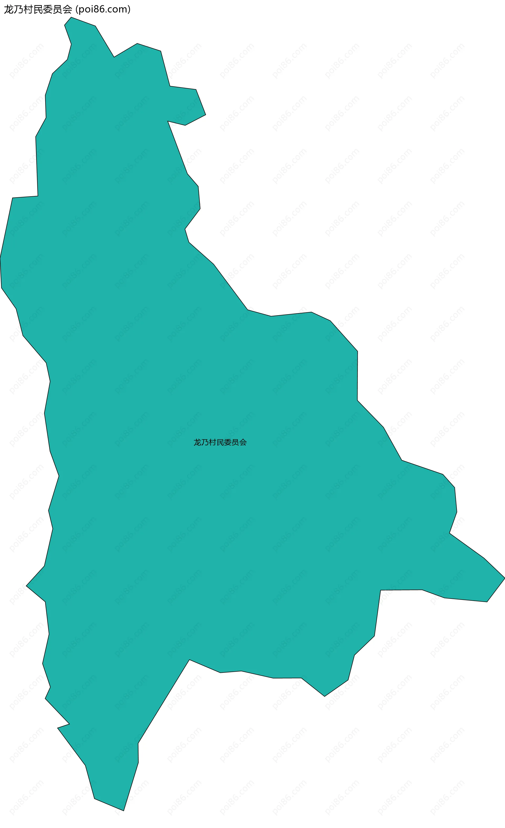 龙乃村民委员会边界地图