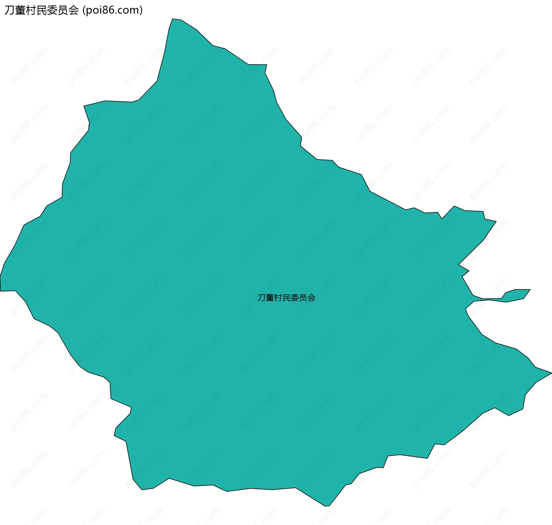 刀董村民委员会边界地图