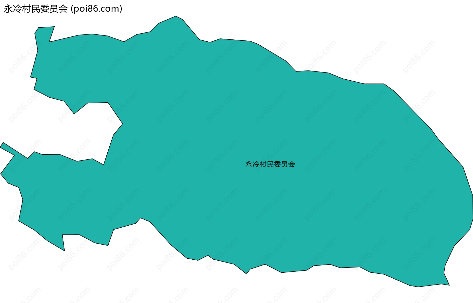 永冷村民委员会边界地图