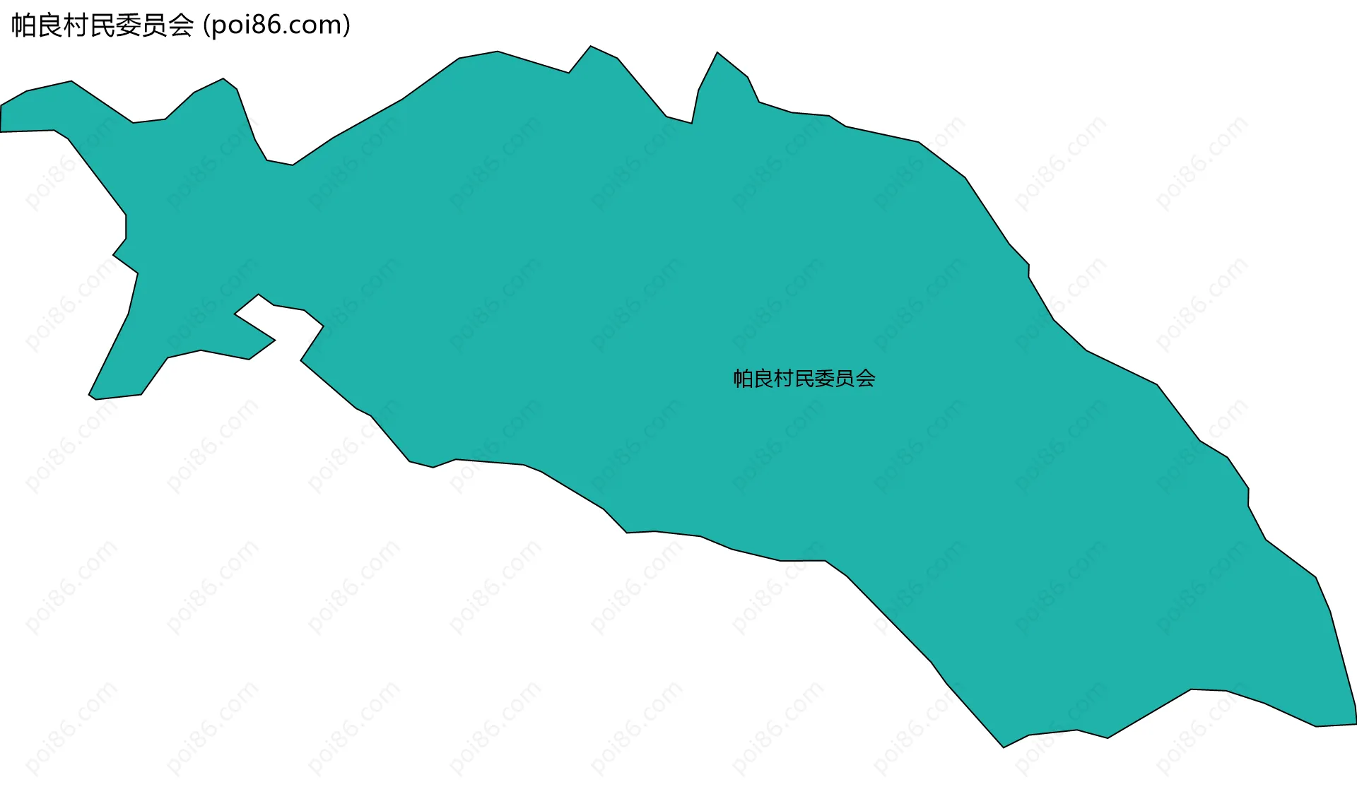 帕良村民委员会边界地图