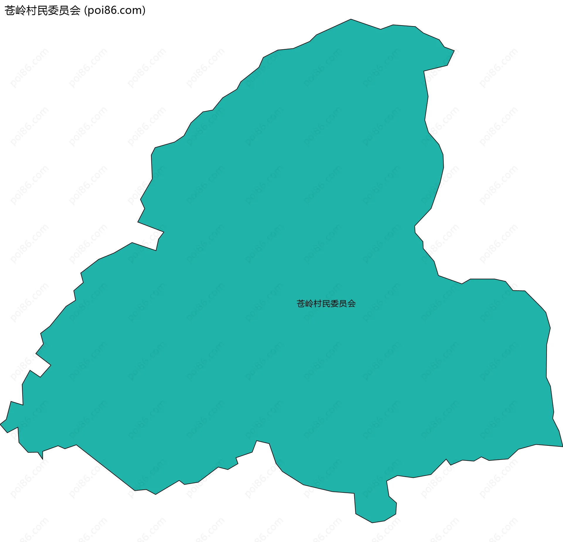苍岭村民委员会边界地图