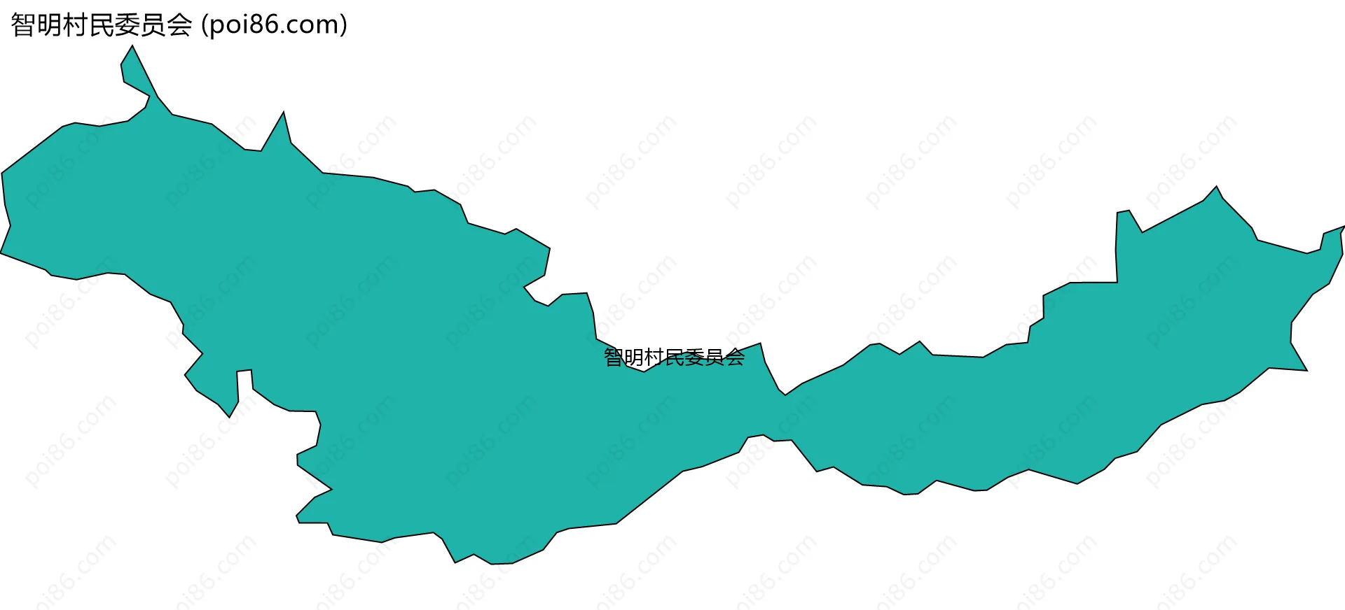 智明村民委员会边界地图
