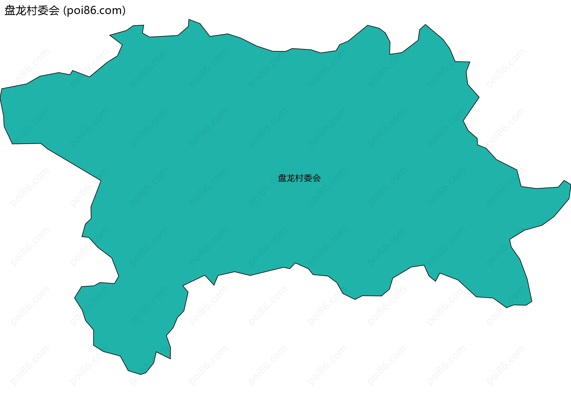 盘龙村委会边界地图