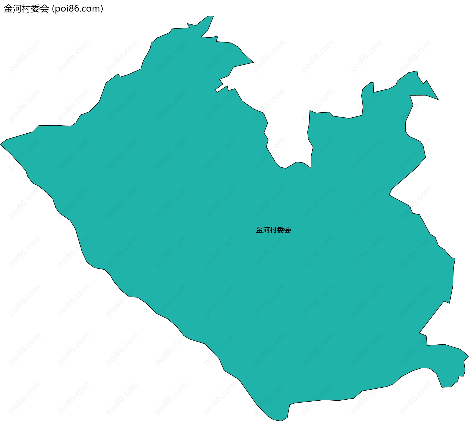 金河村委会边界地图