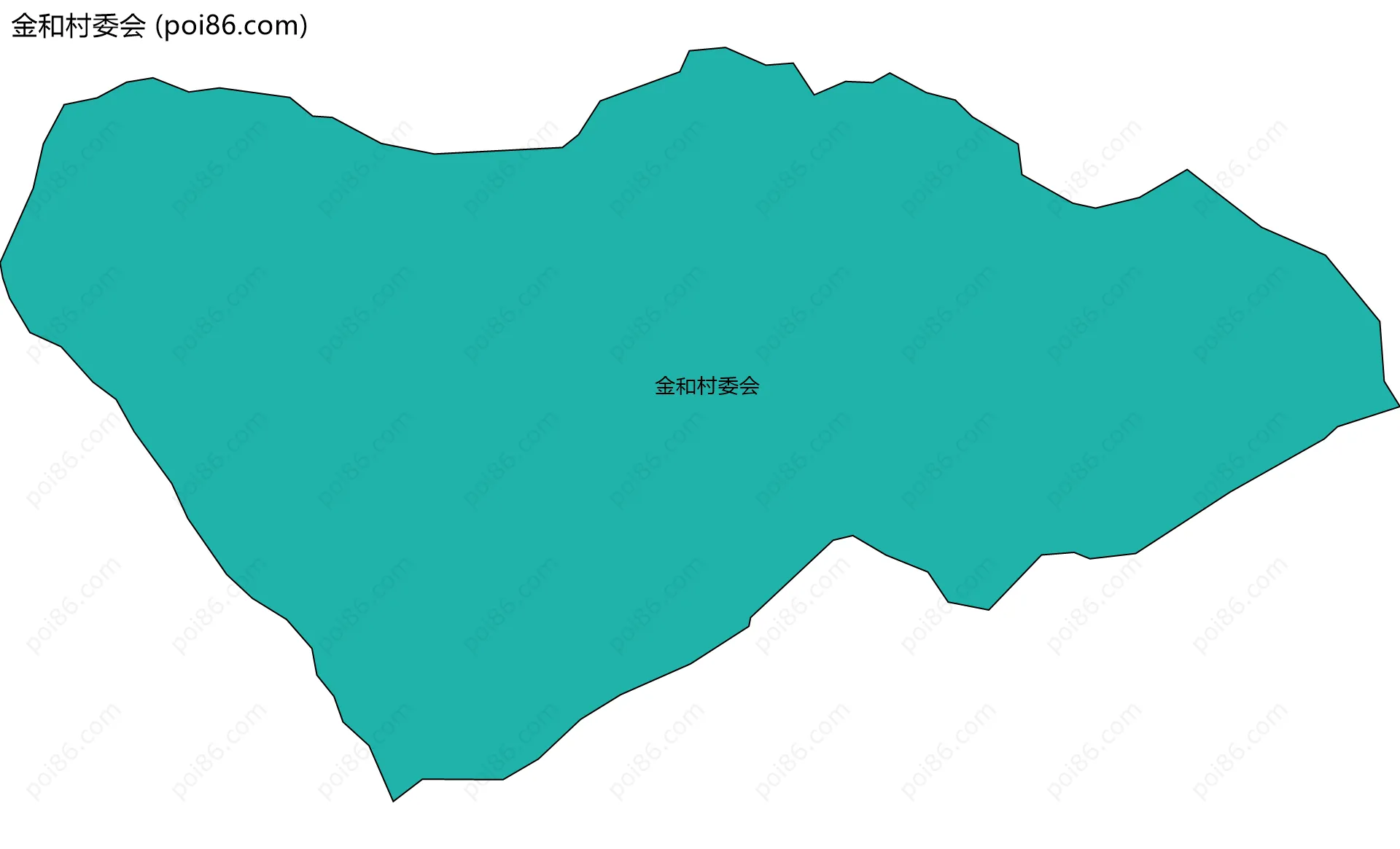 金和村委会边界地图