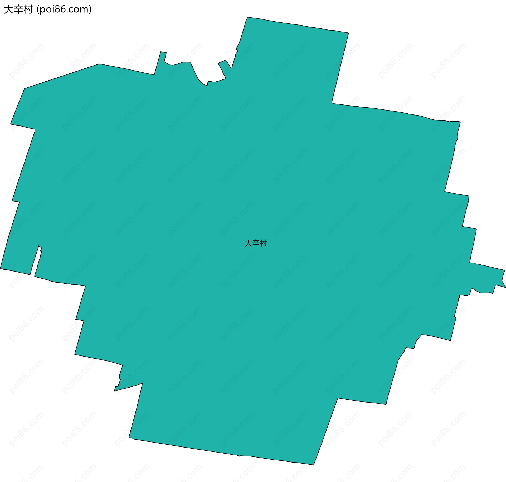 大辛村边界地图
