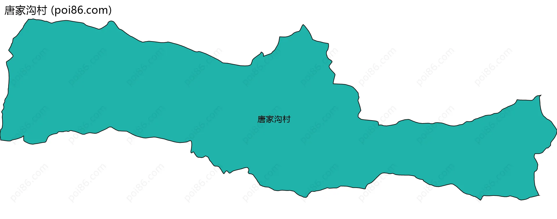 唐家沟村边界地图