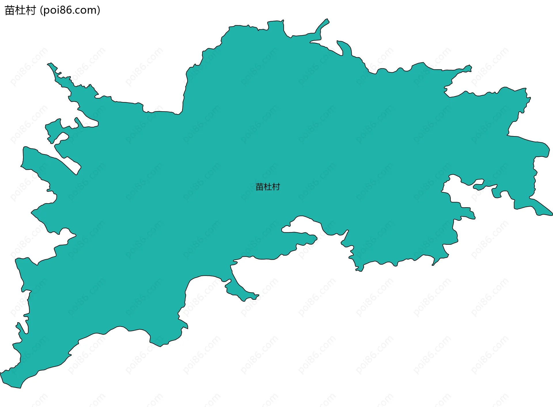 苗杜村边界地图