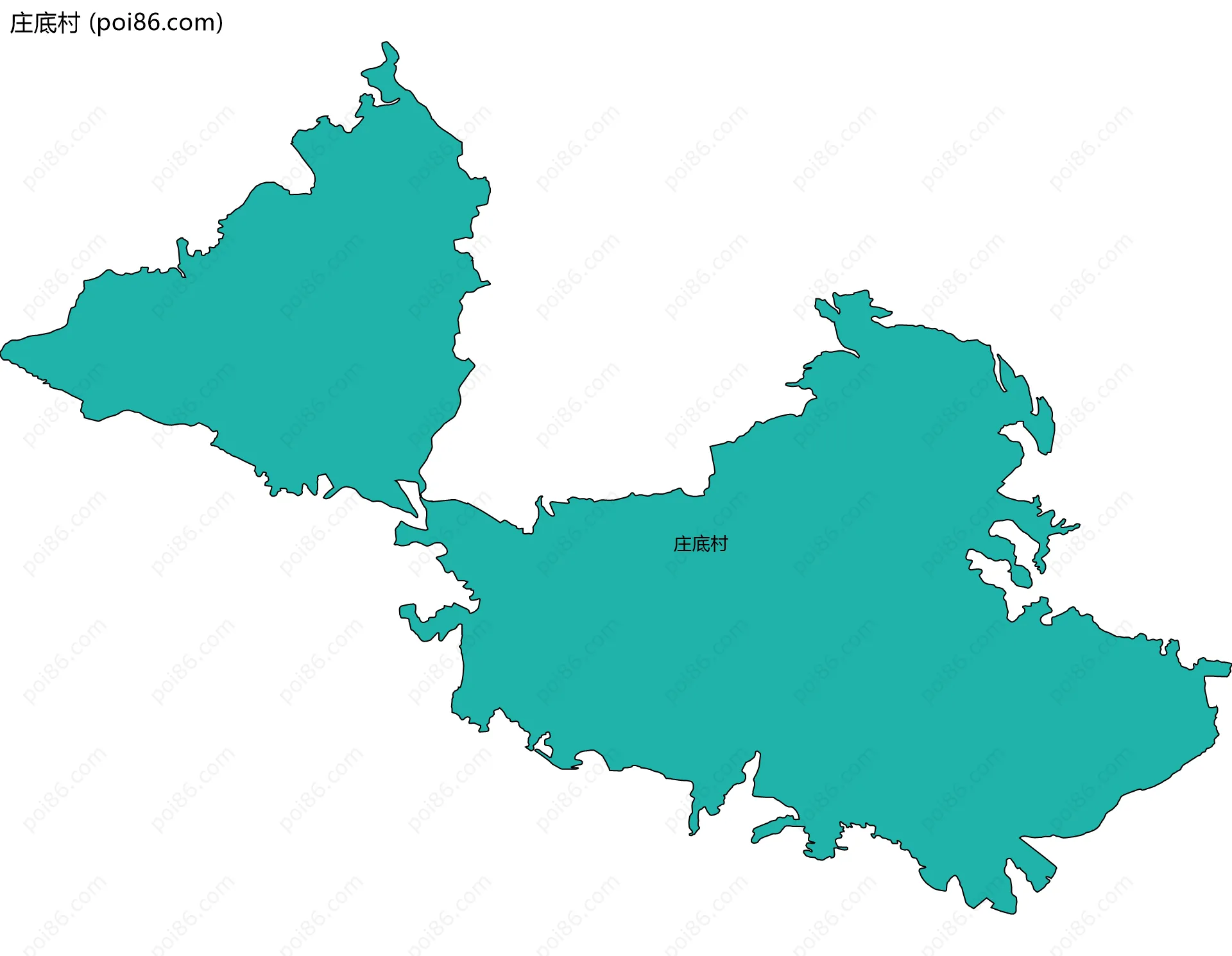 庄底村边界地图