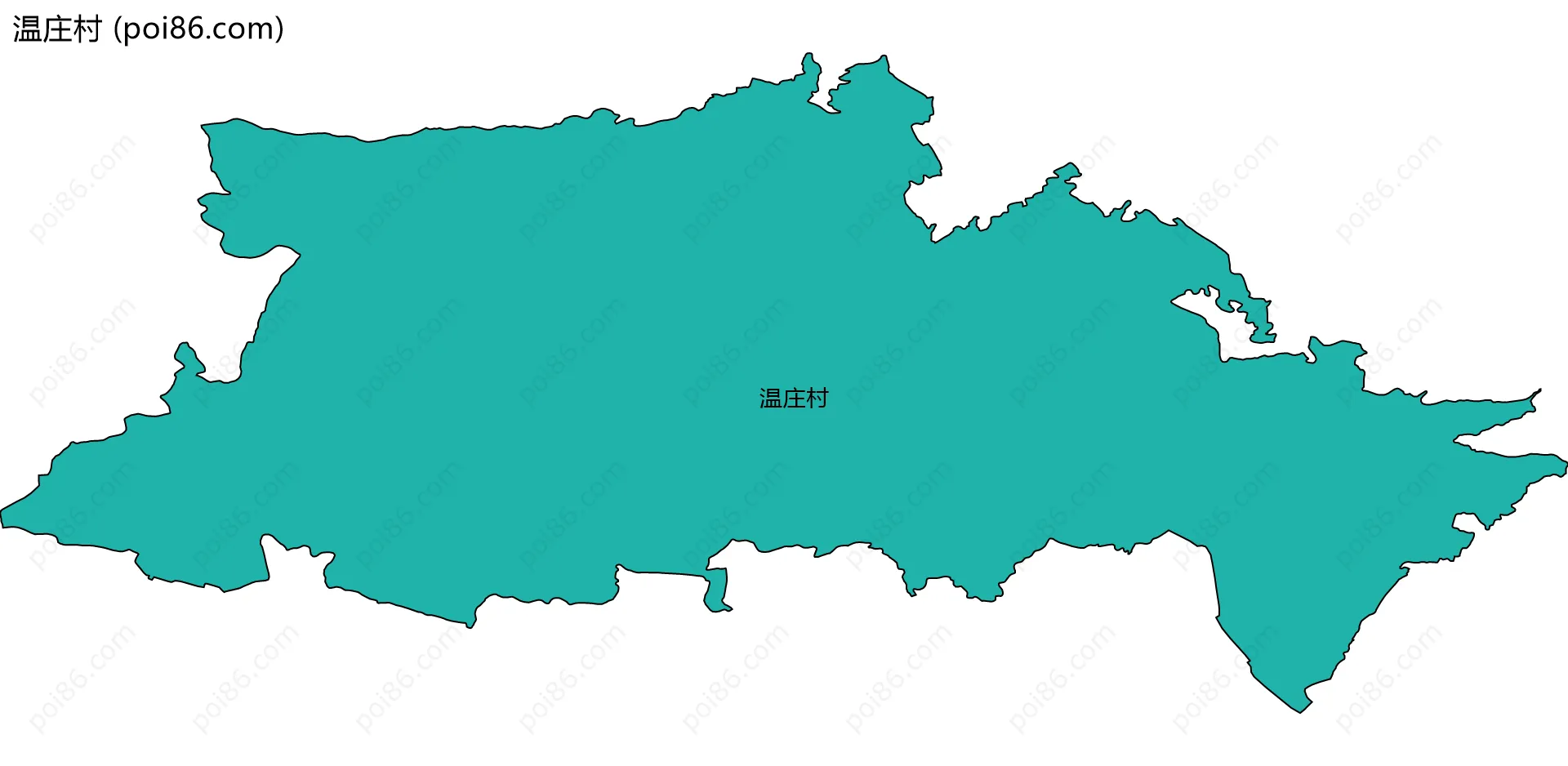 温庄村边界地图