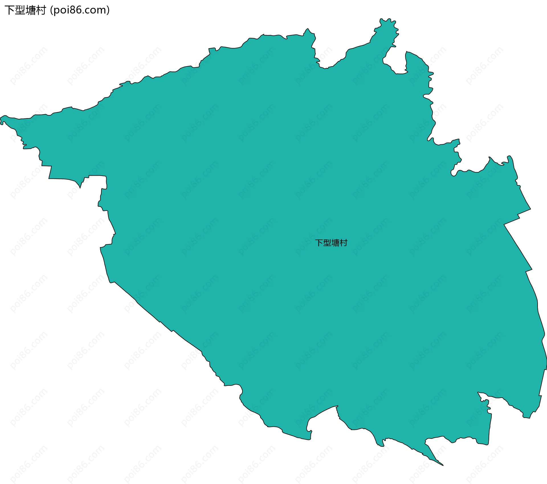 下型塘村边界地图