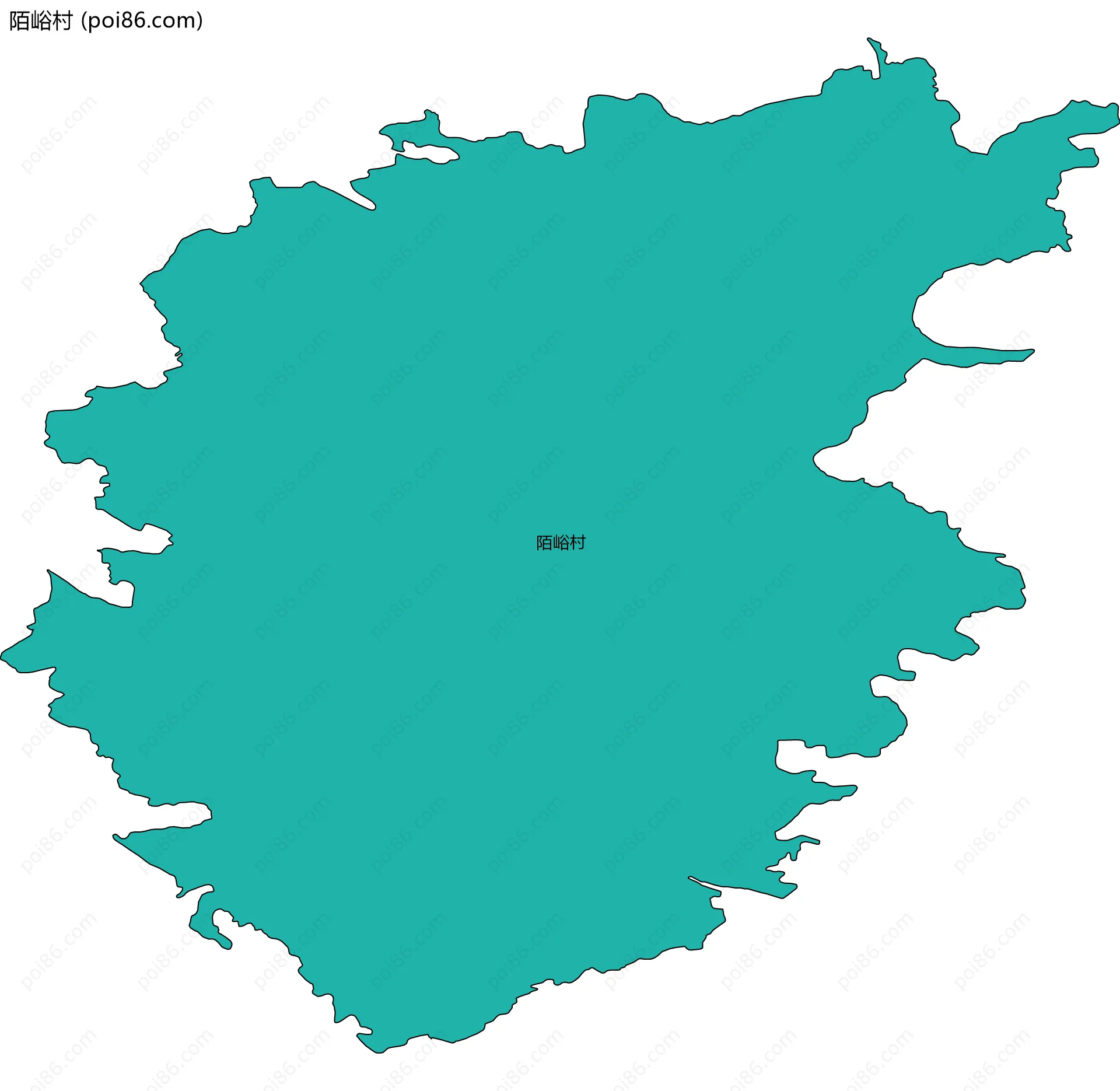 陌峪村边界地图