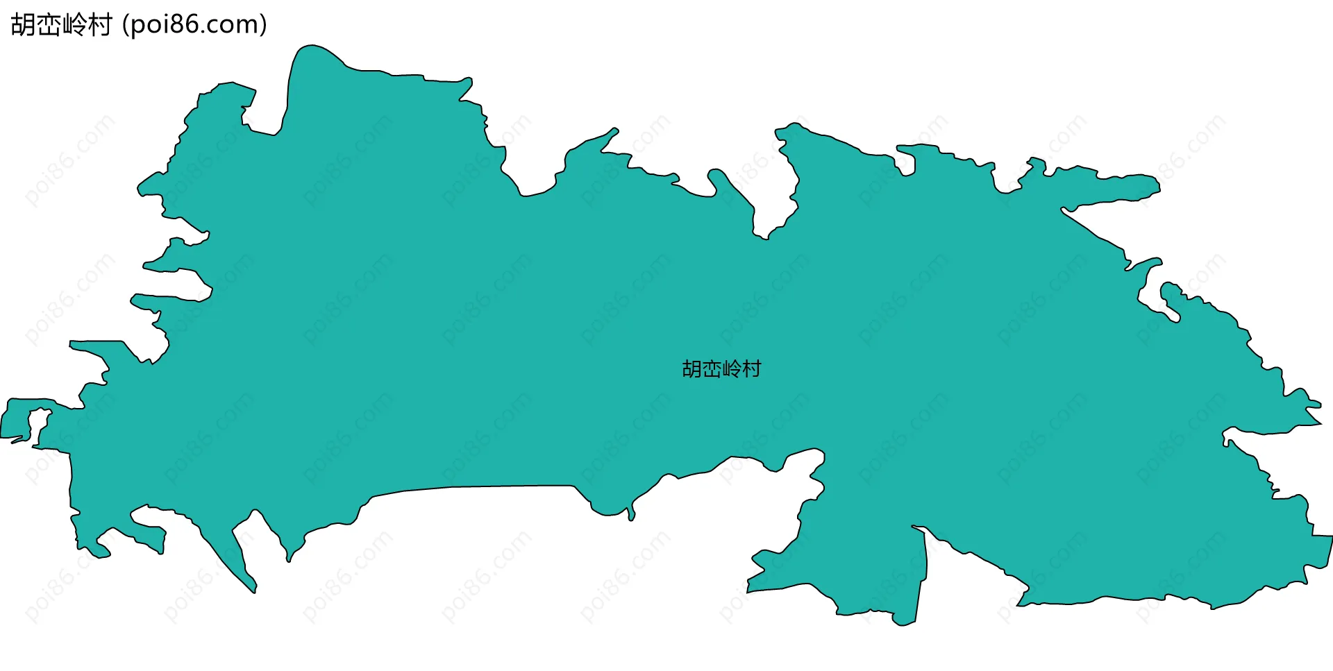 胡峦岭村边界地图