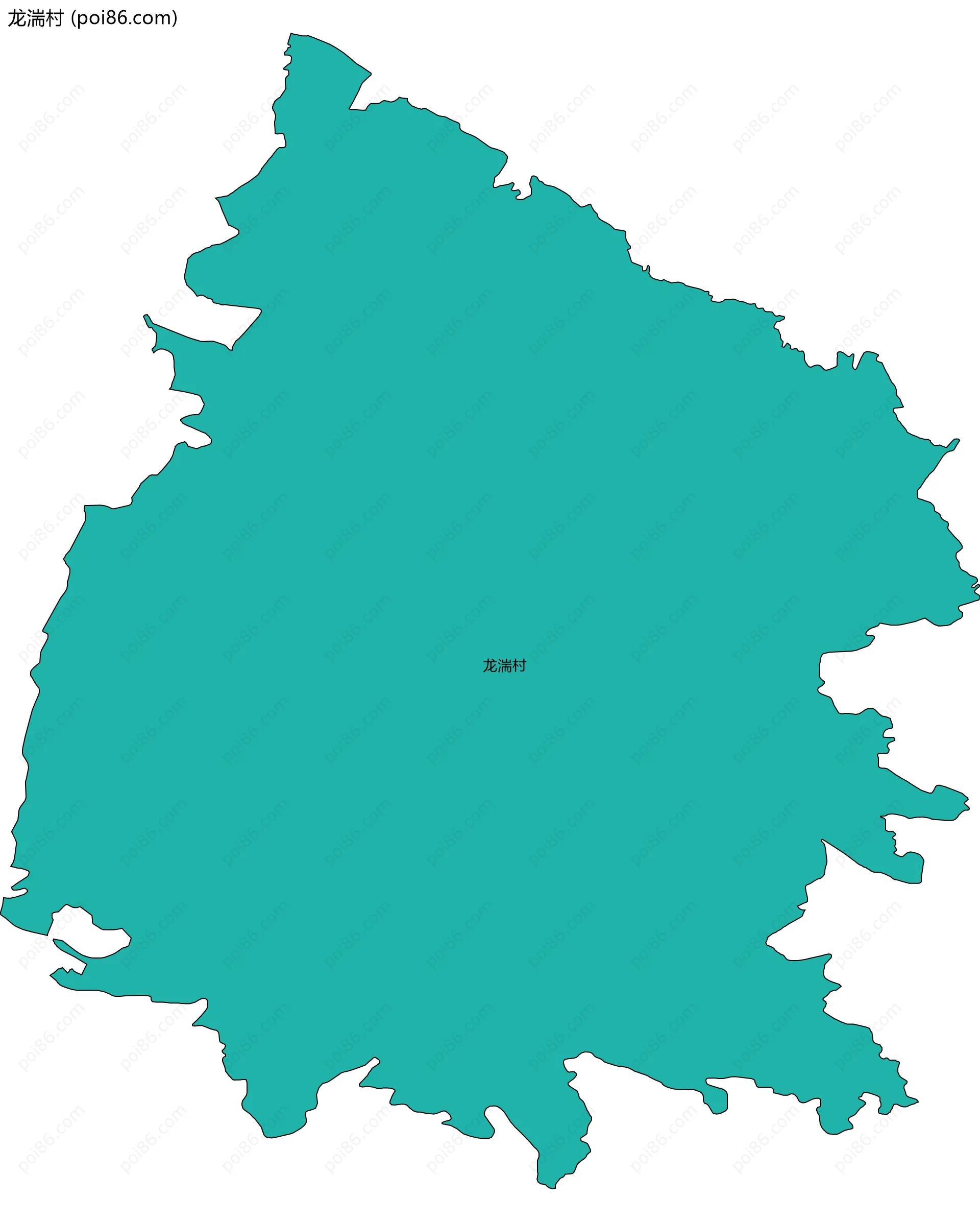 龙湍村边界地图