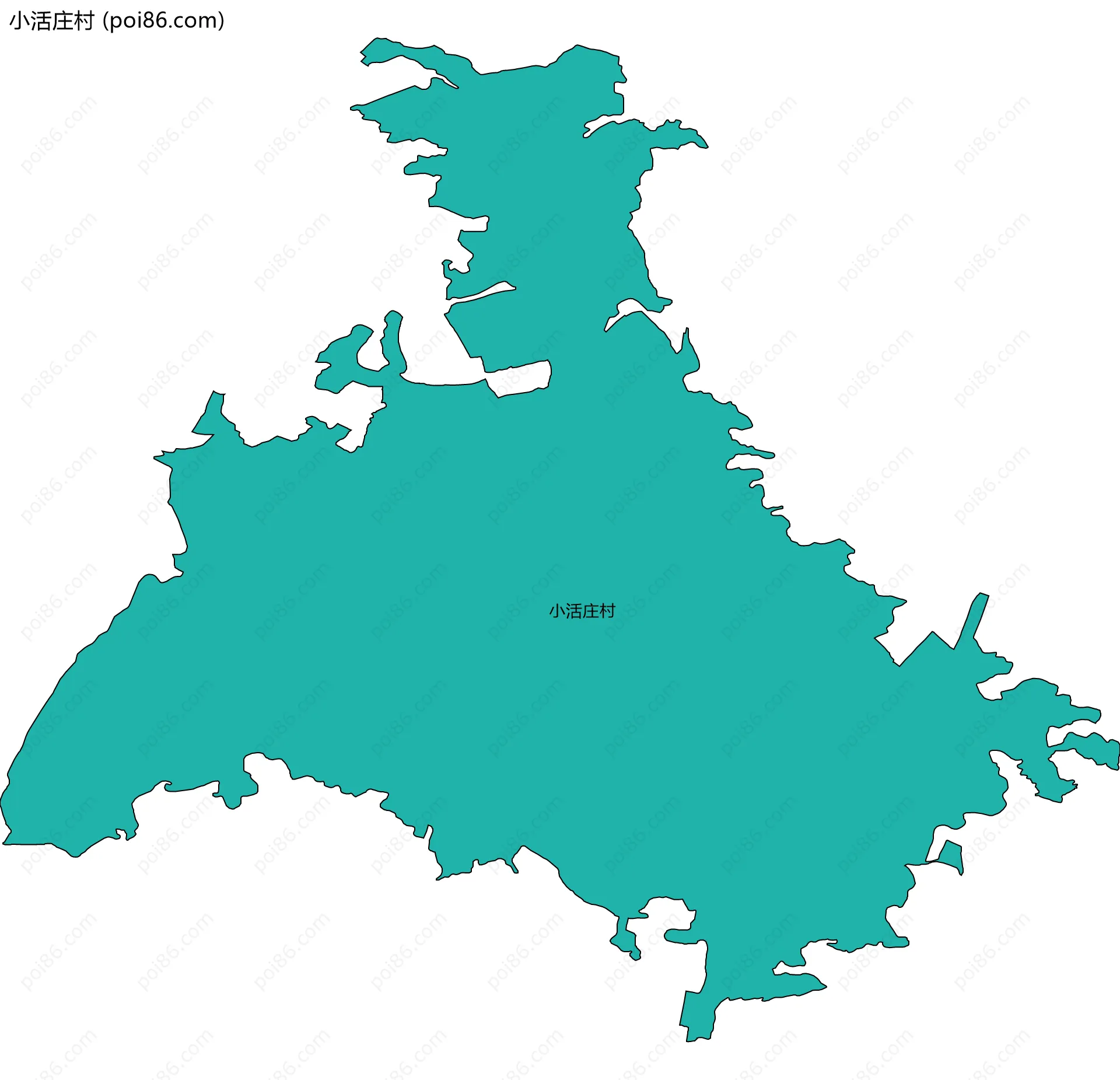 小活庄村边界地图