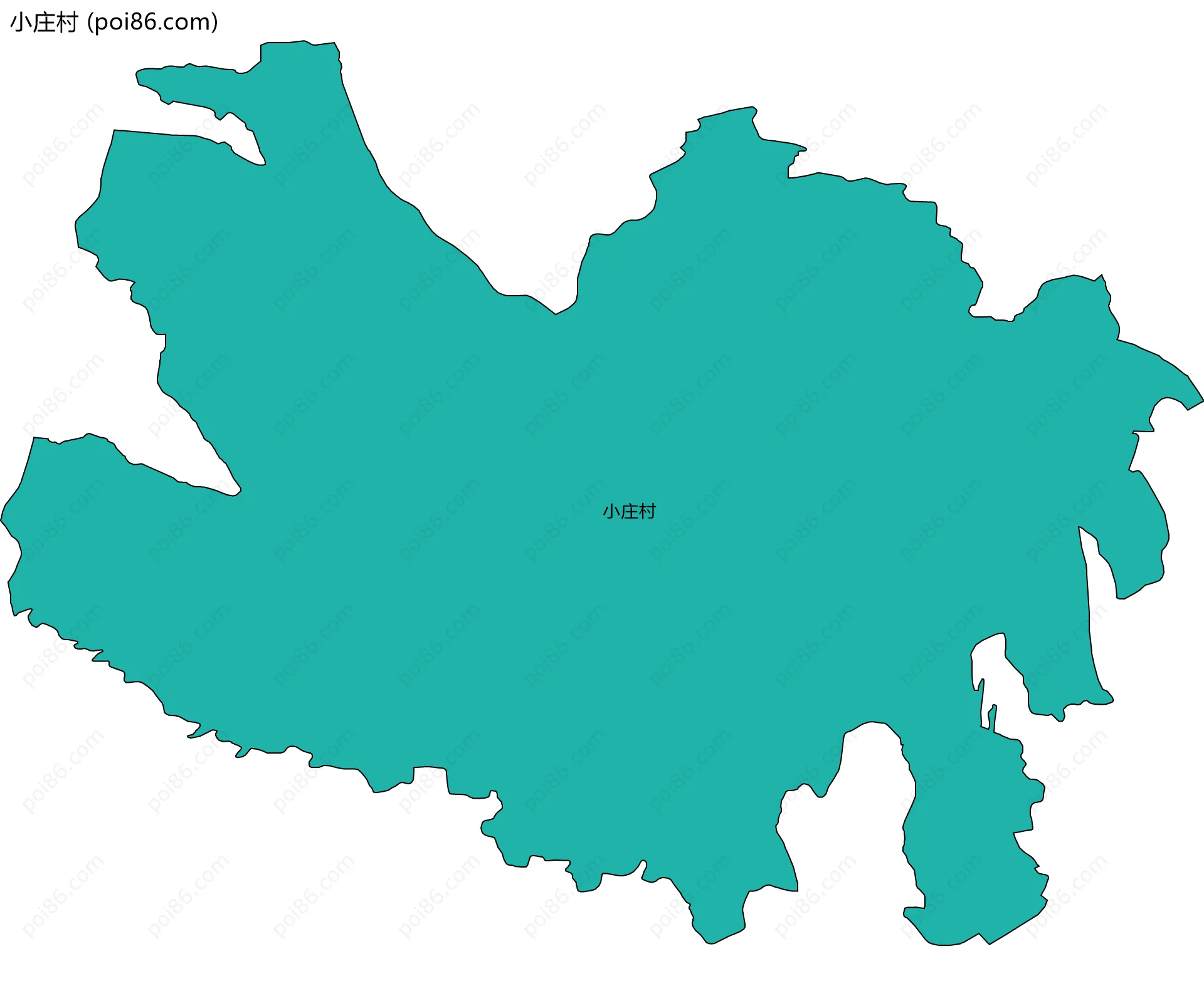 小庄村边界地图