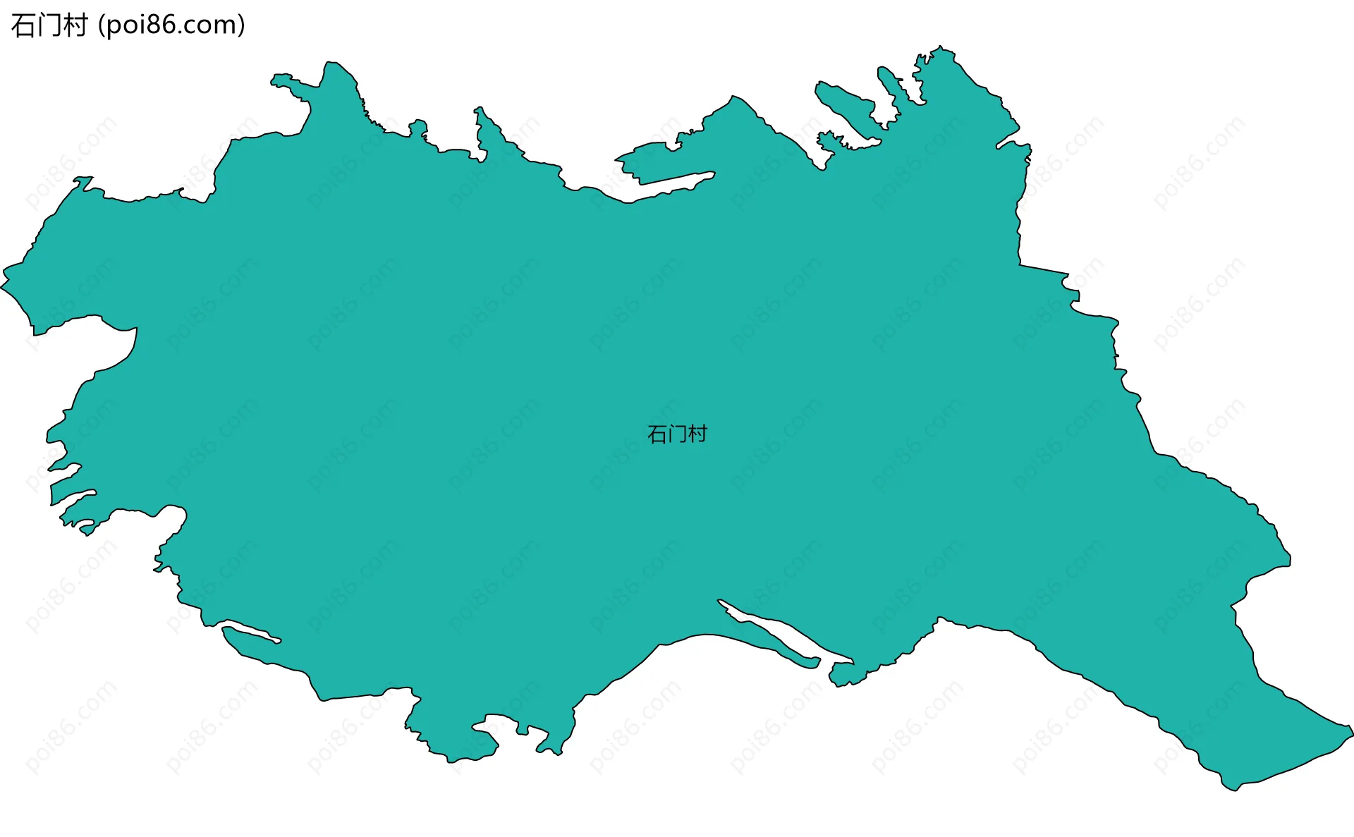 石门村边界地图