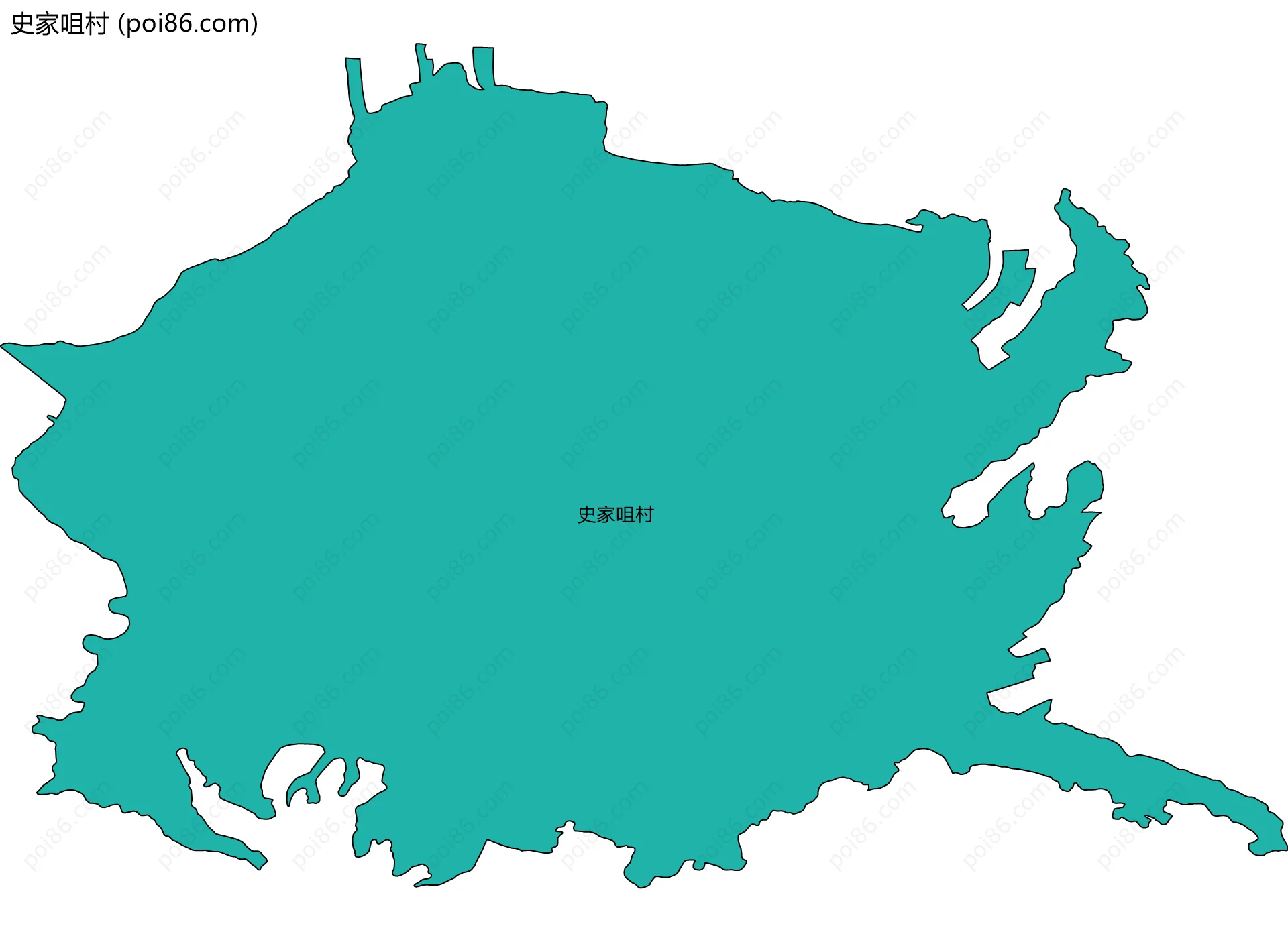 史家咀村边界地图