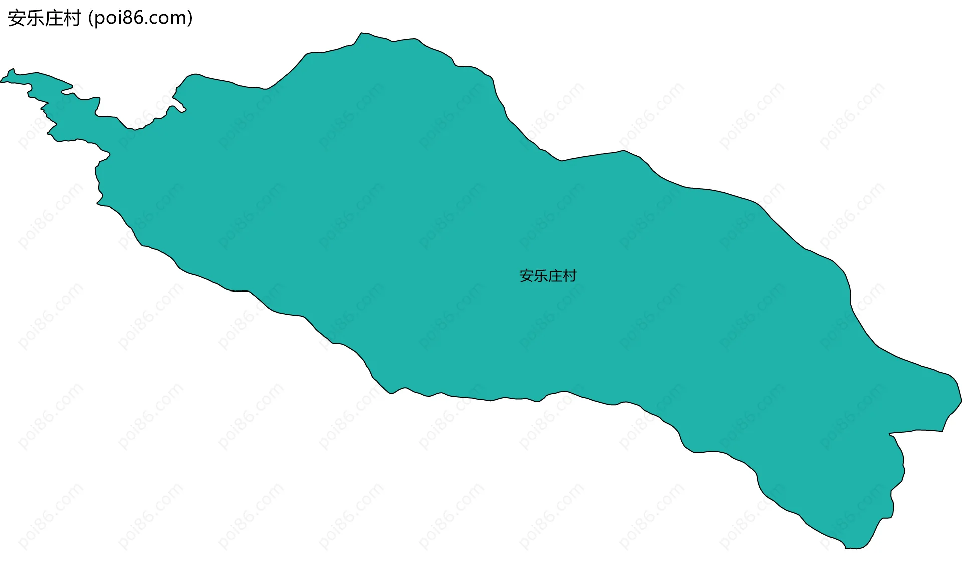安乐庄村边界地图