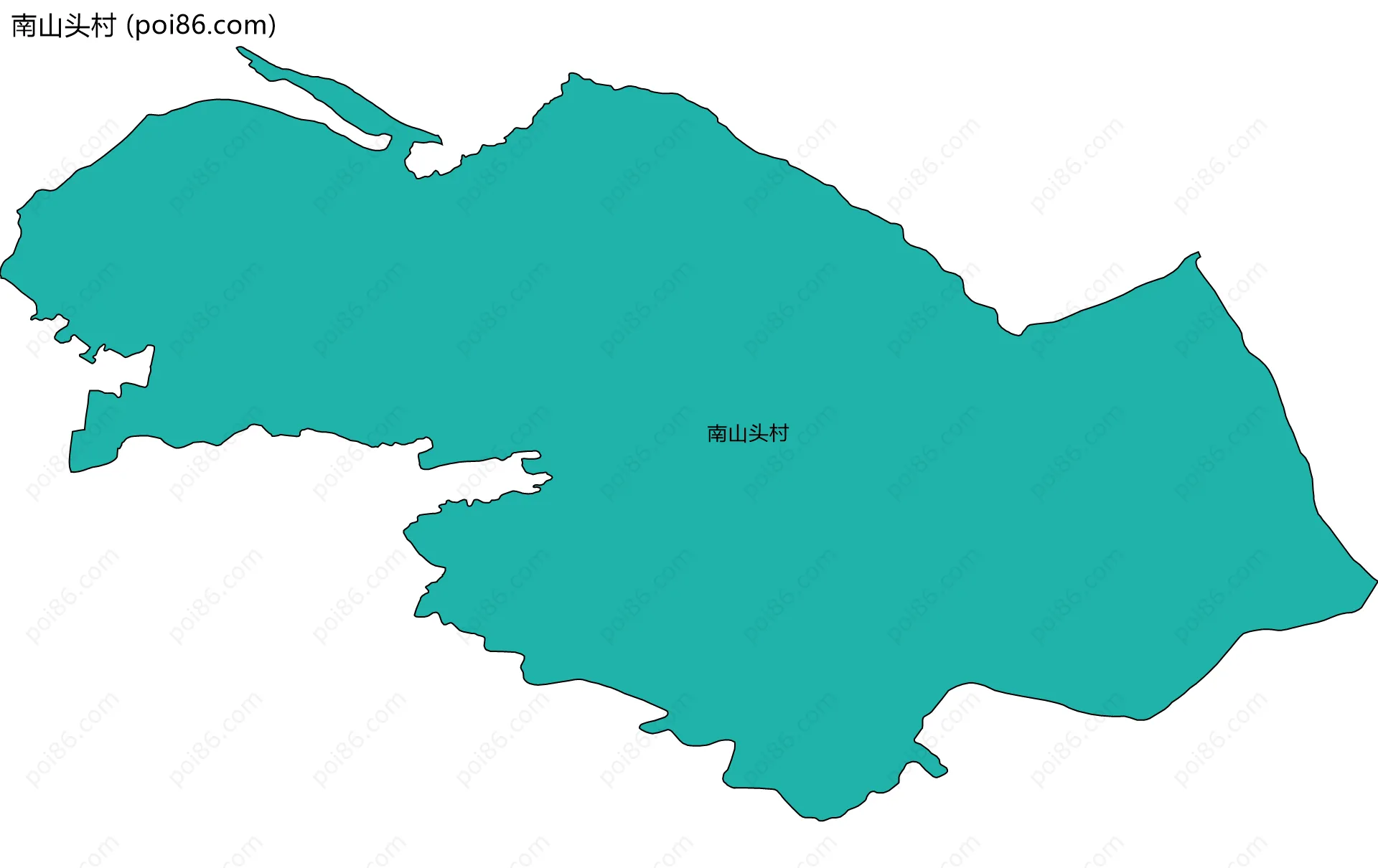 南山头村边界地图