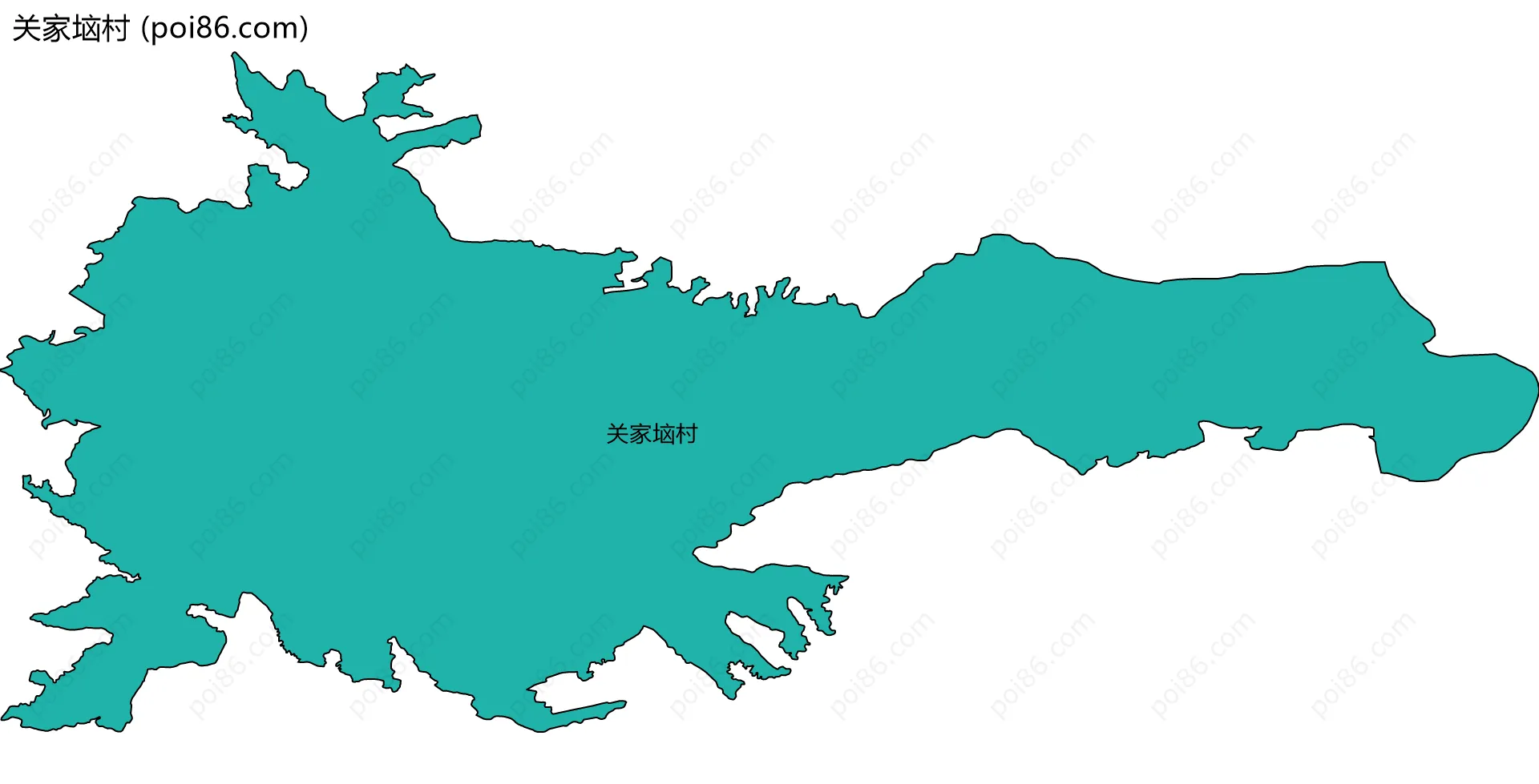 关家垴村边界地图