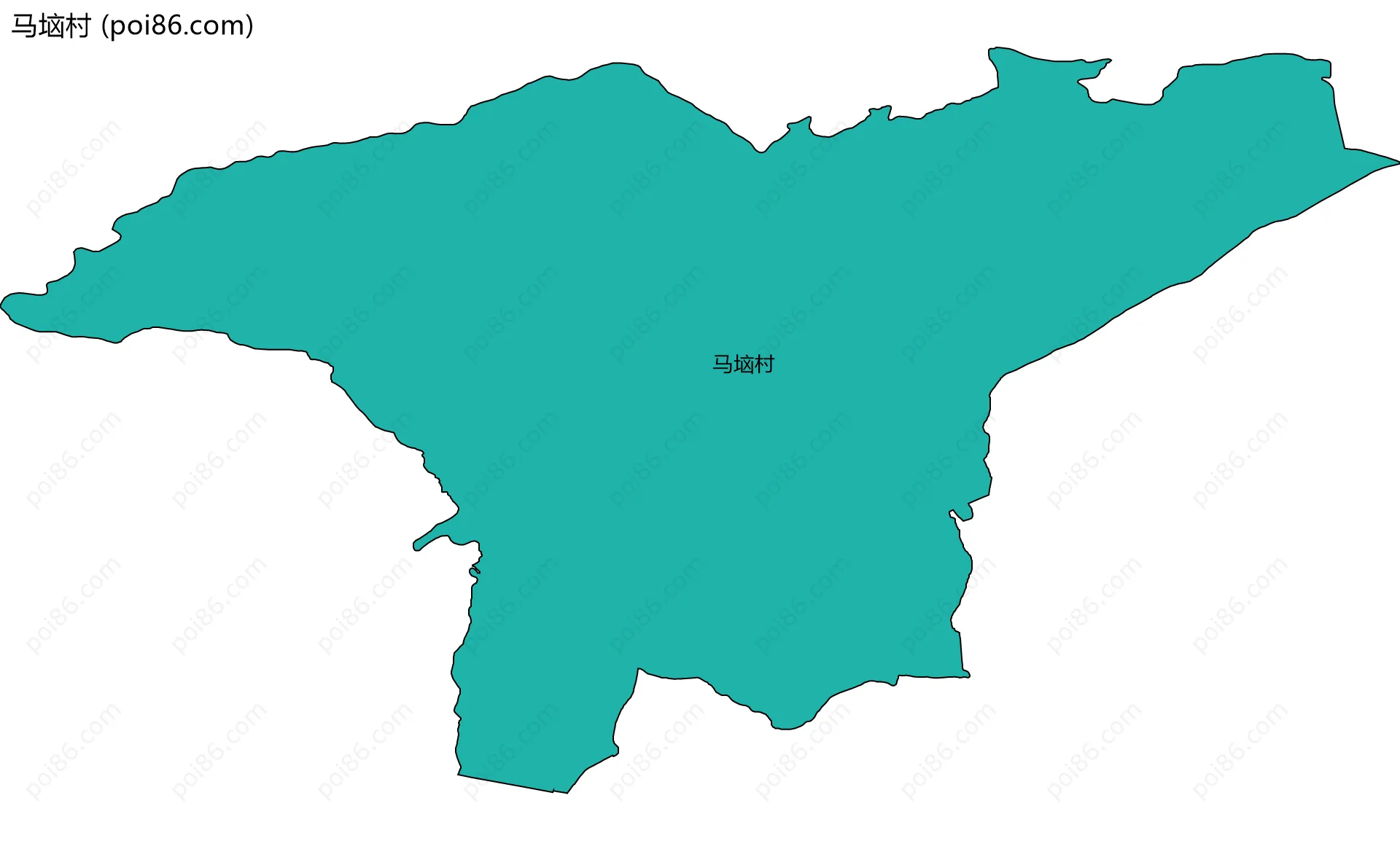 马垴村边界地图