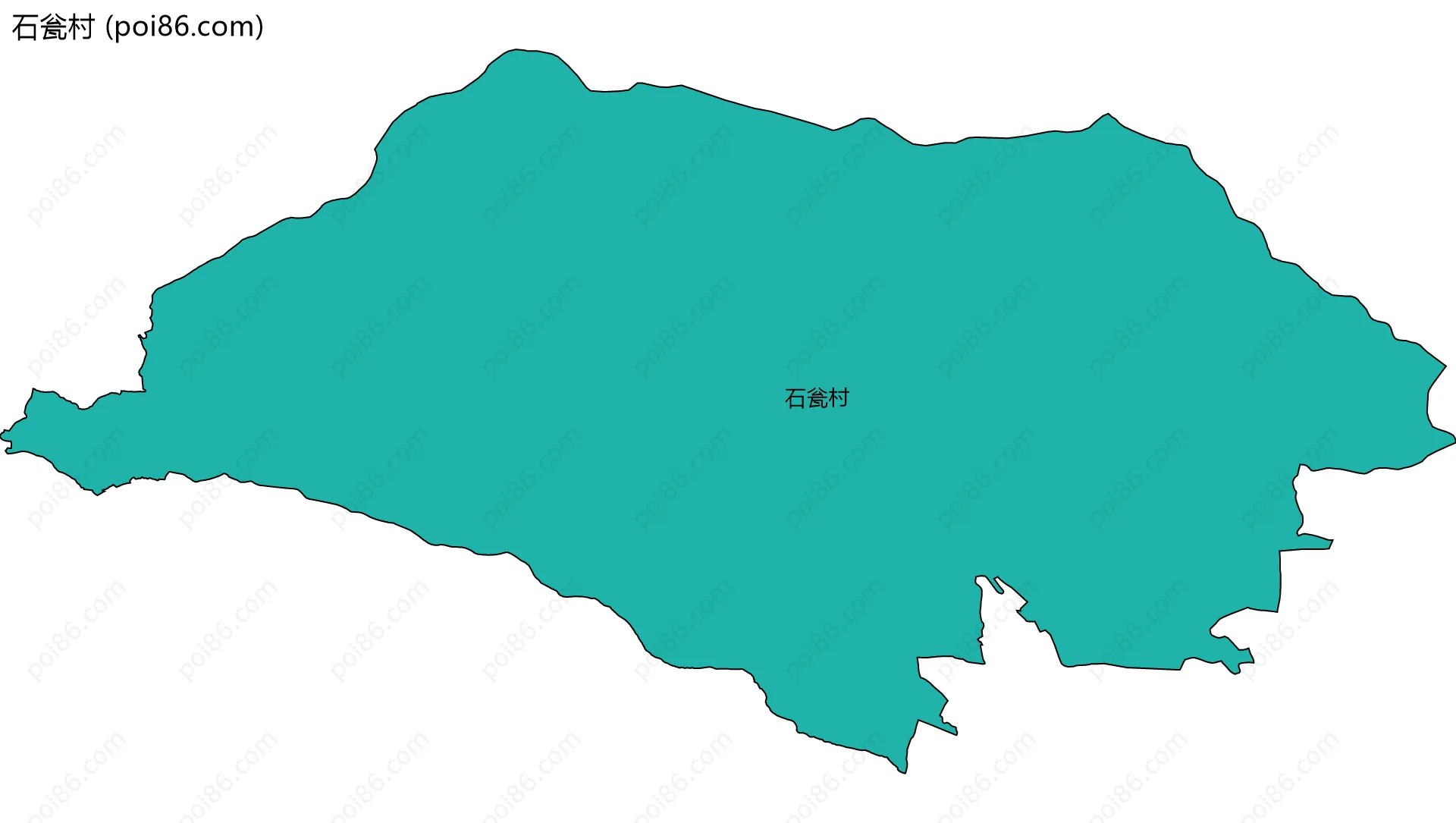 石瓮村边界地图