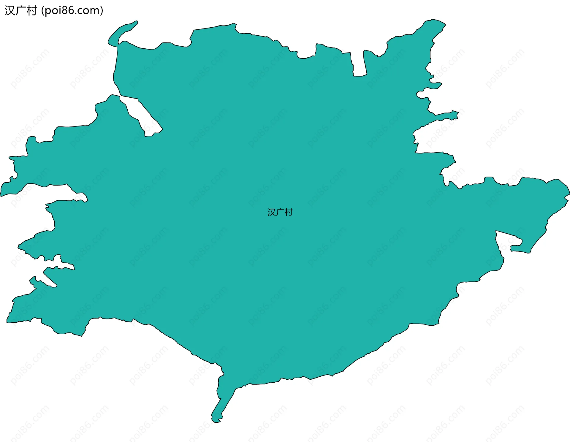 汉广村边界地图