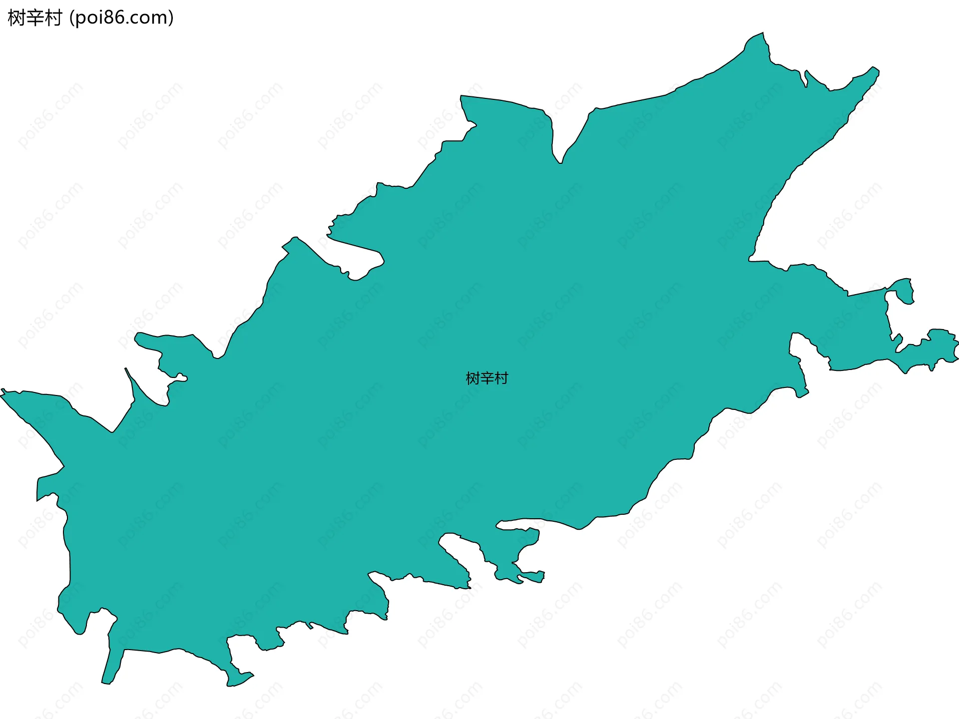 树辛村边界地图