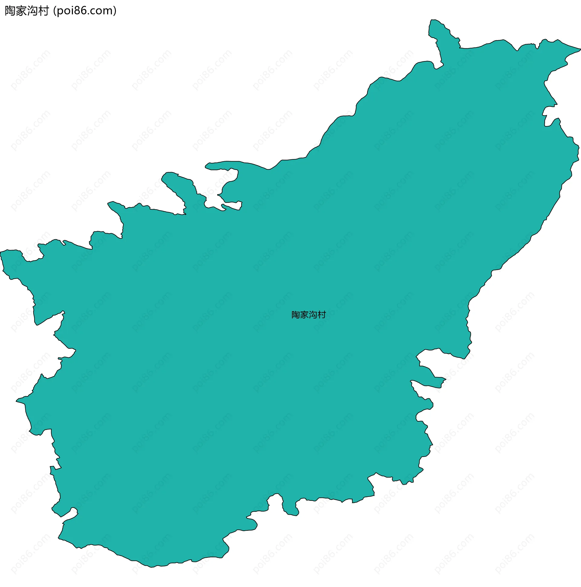 陶家沟村边界地图