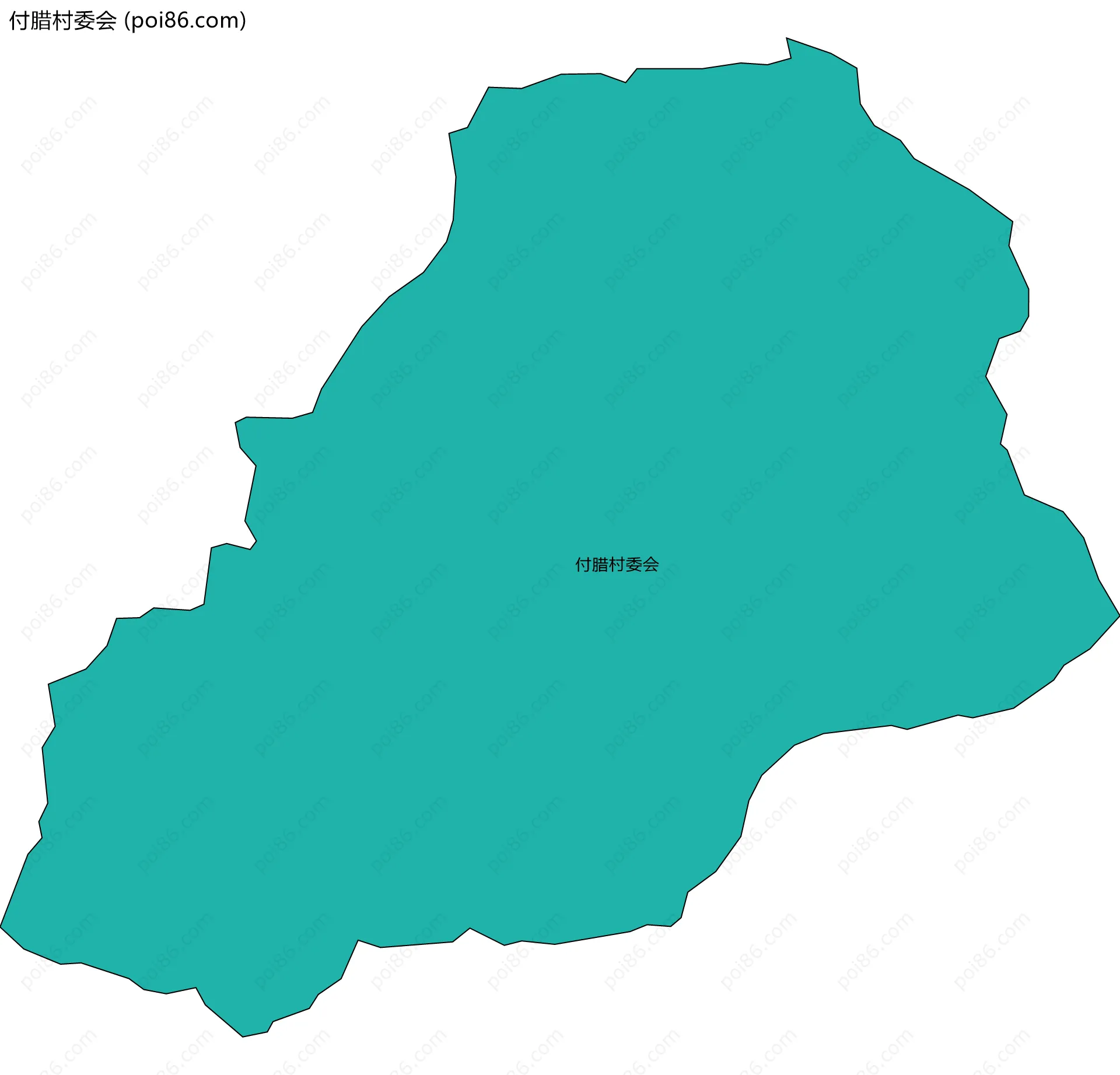 付腊村委会边界地图