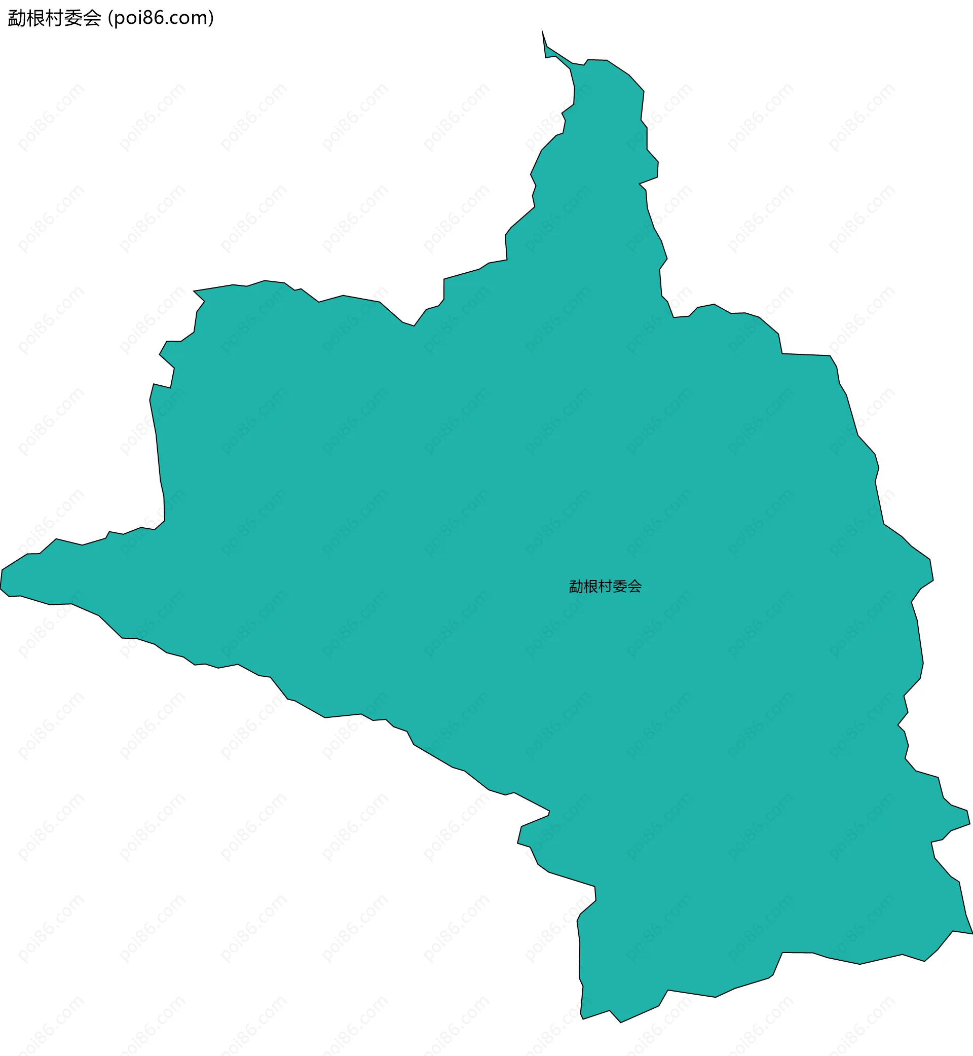 勐根村委会边界地图