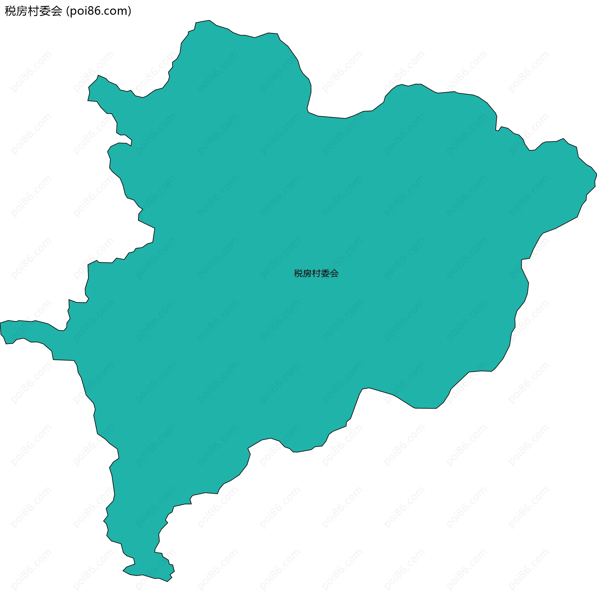 税房村委会边界地图