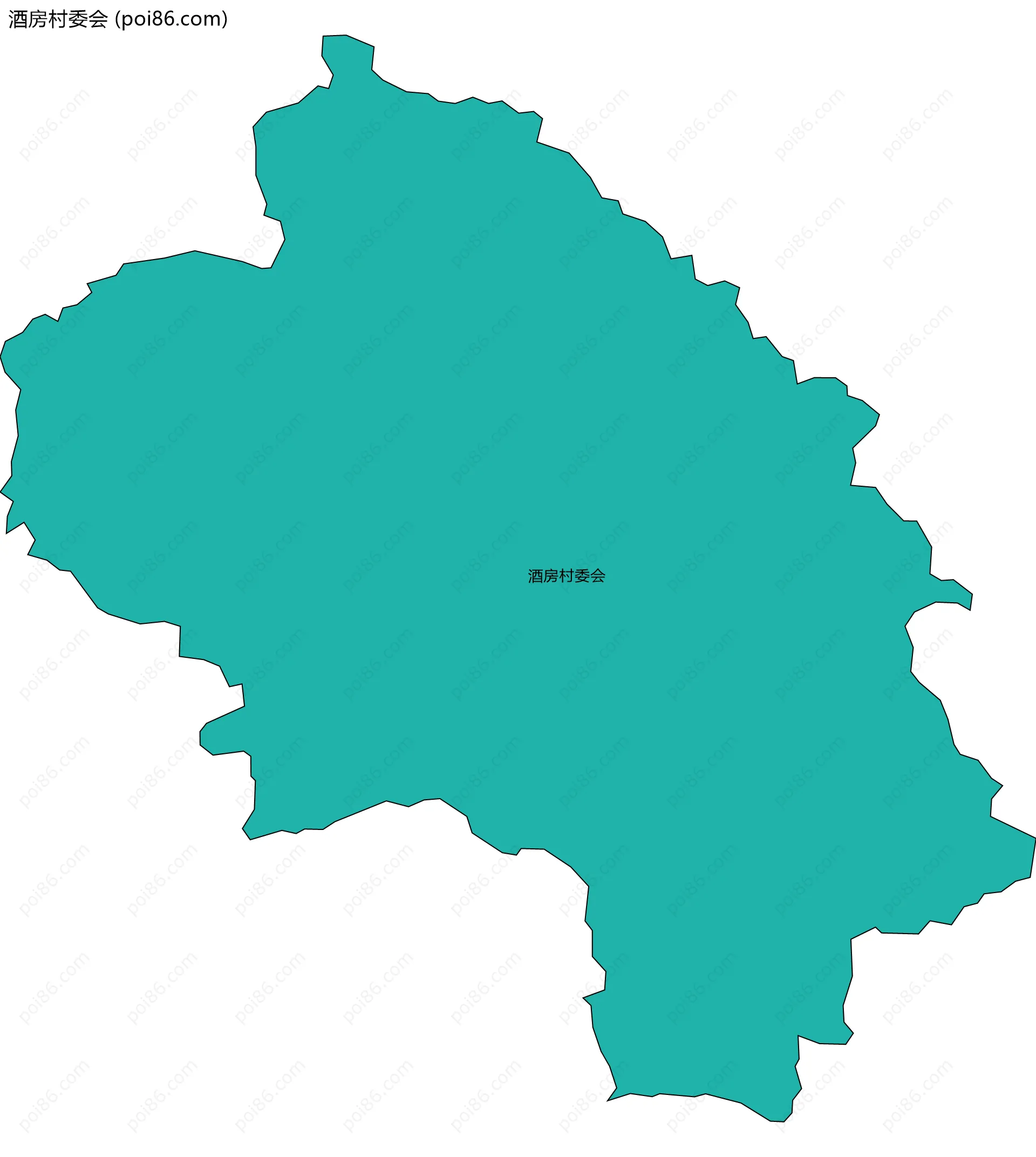 酒房村委会边界地图