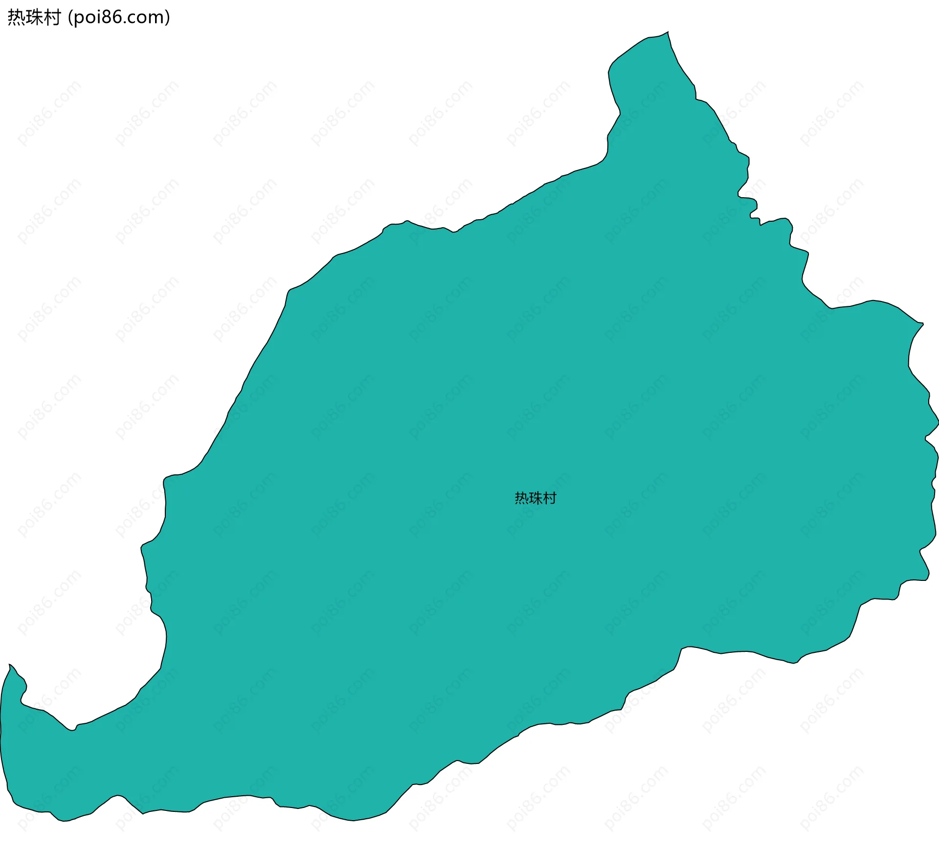 热珠村边界地图