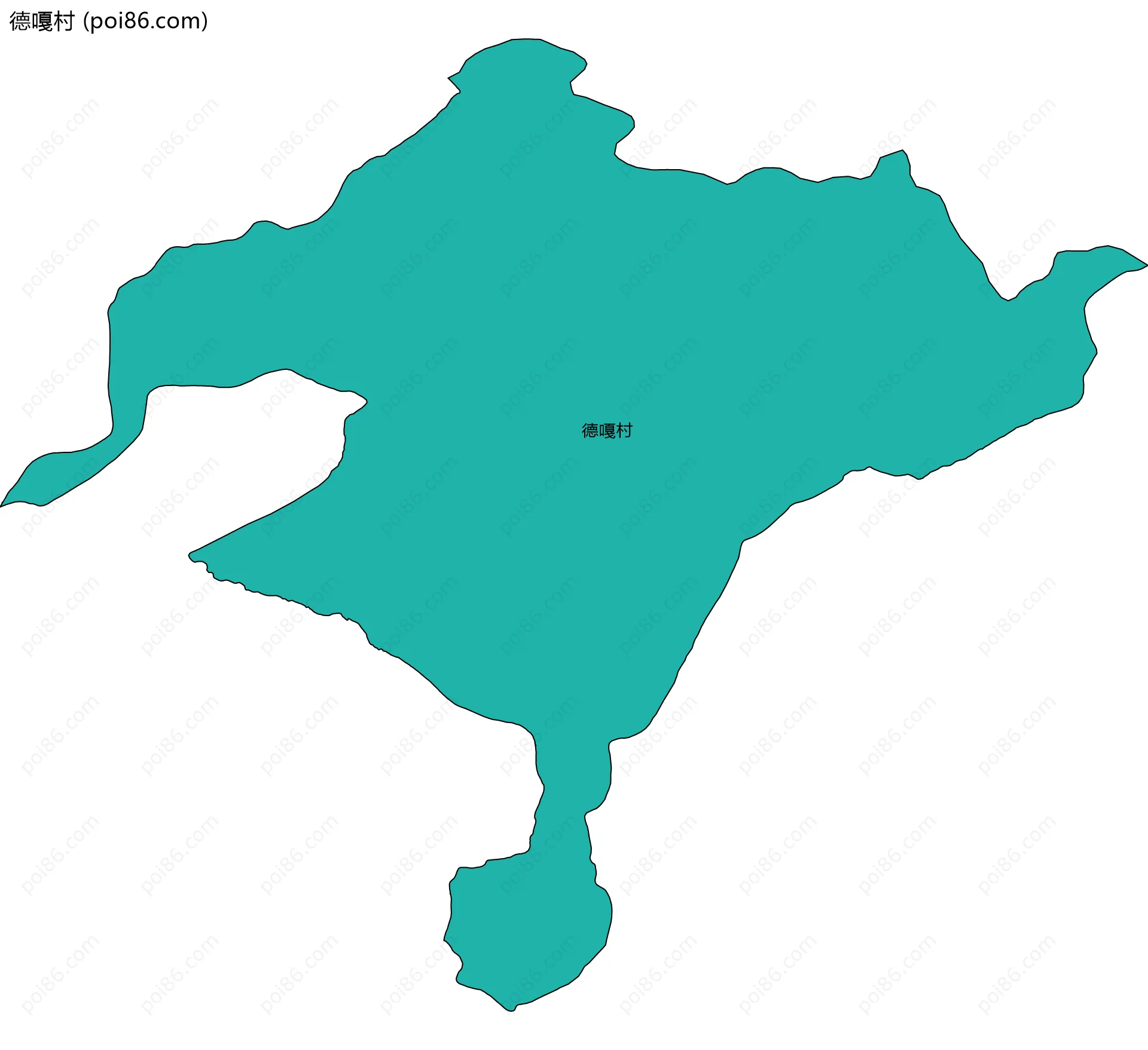 德嘎村边界地图