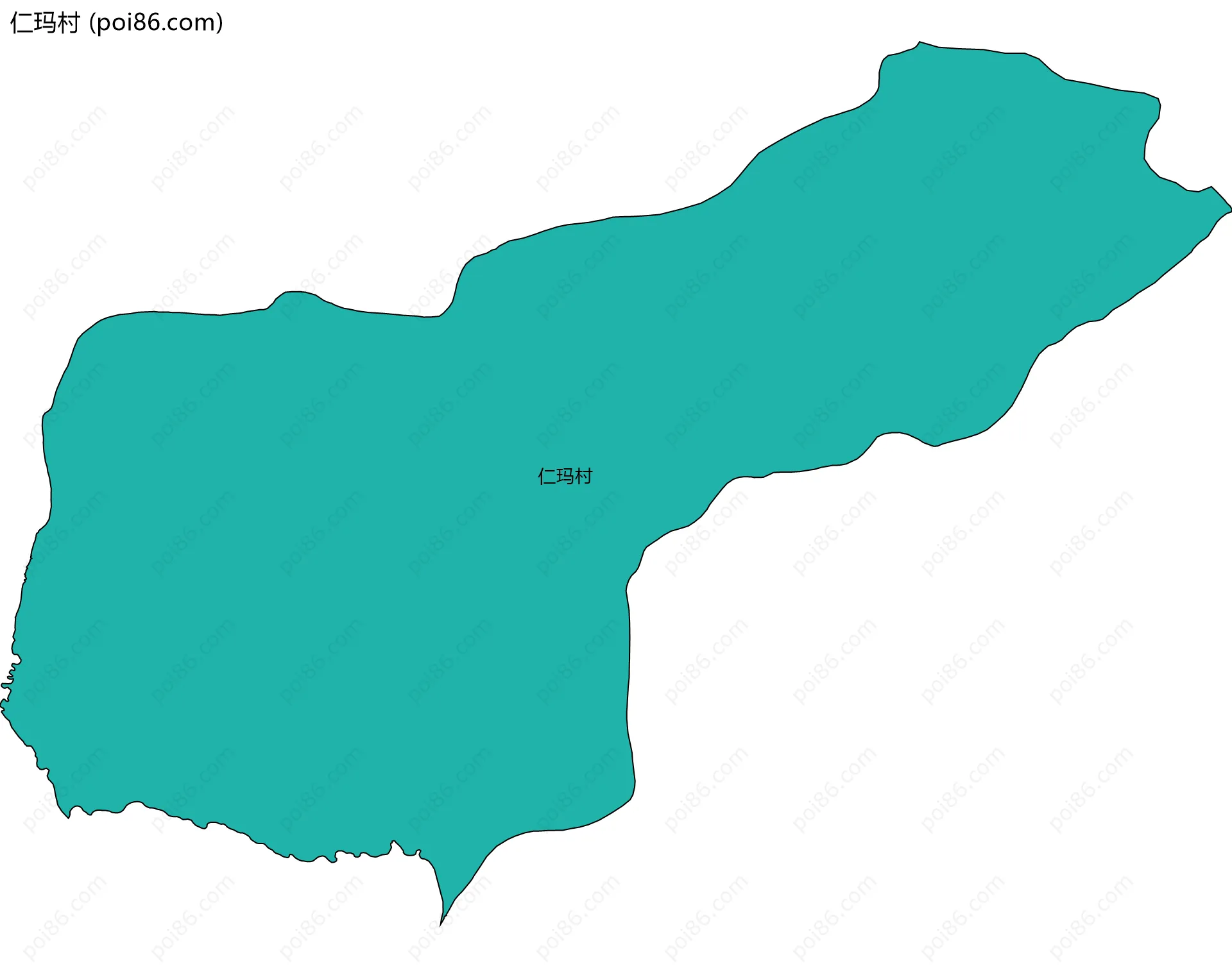 仁玛村边界地图