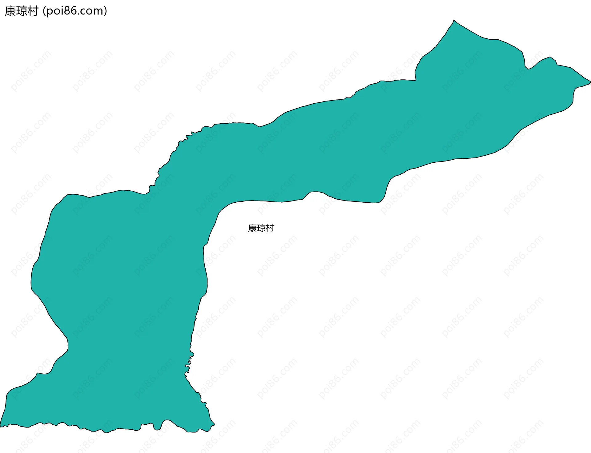 康琼村边界地图