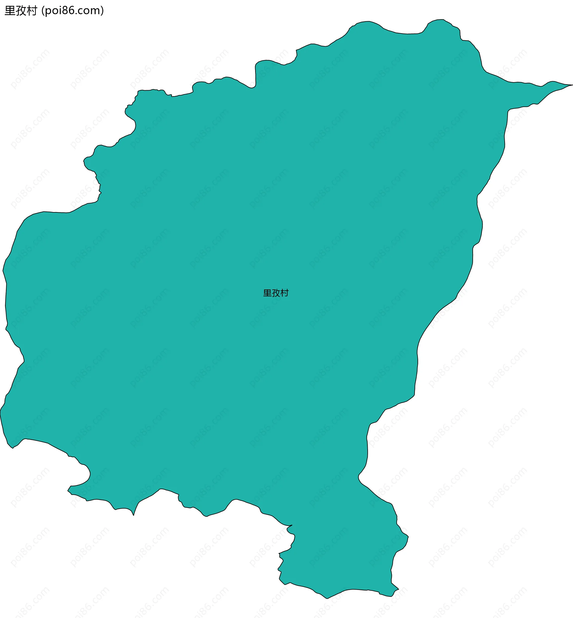 里孜村边界地图