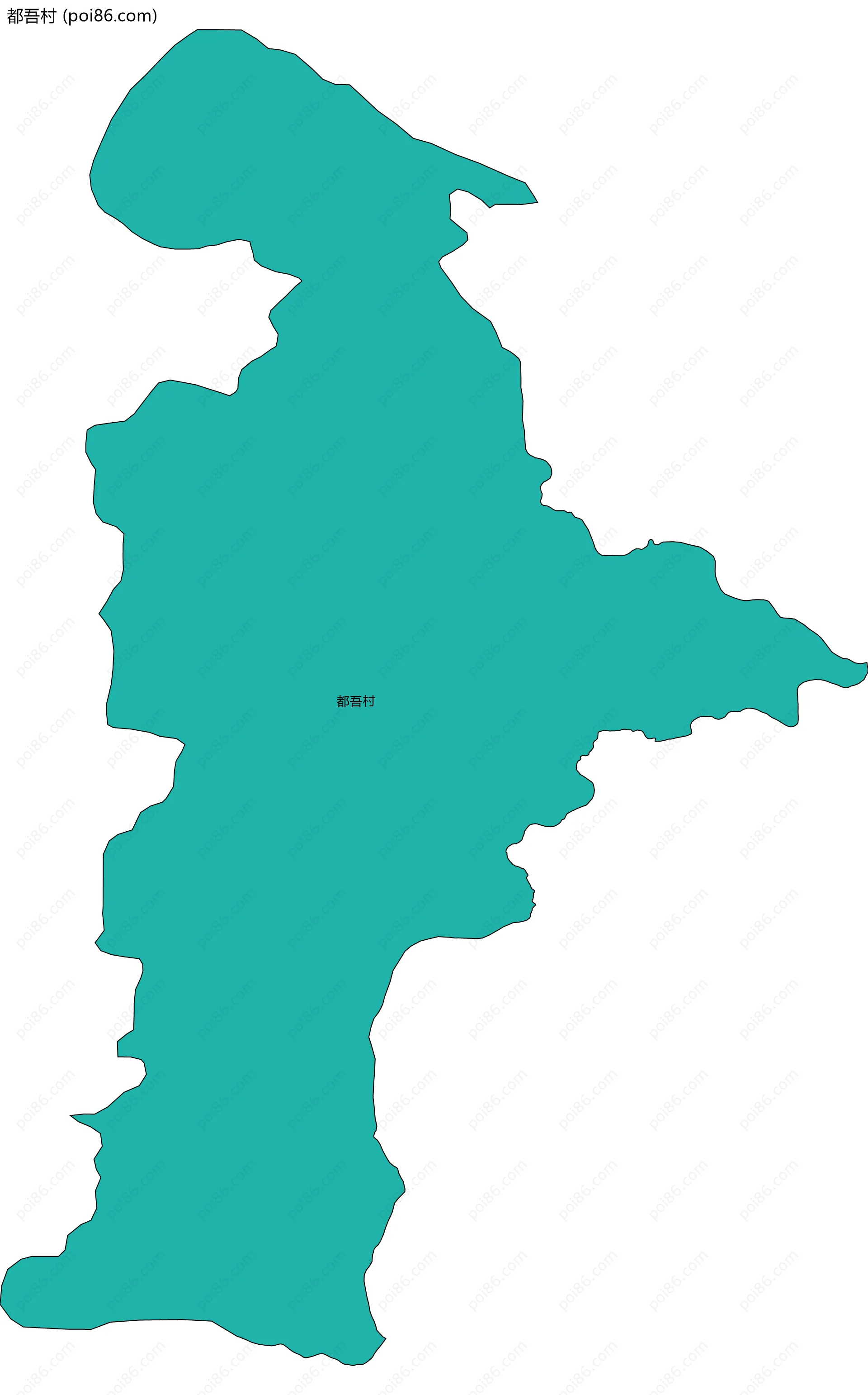 都吾村边界地图
