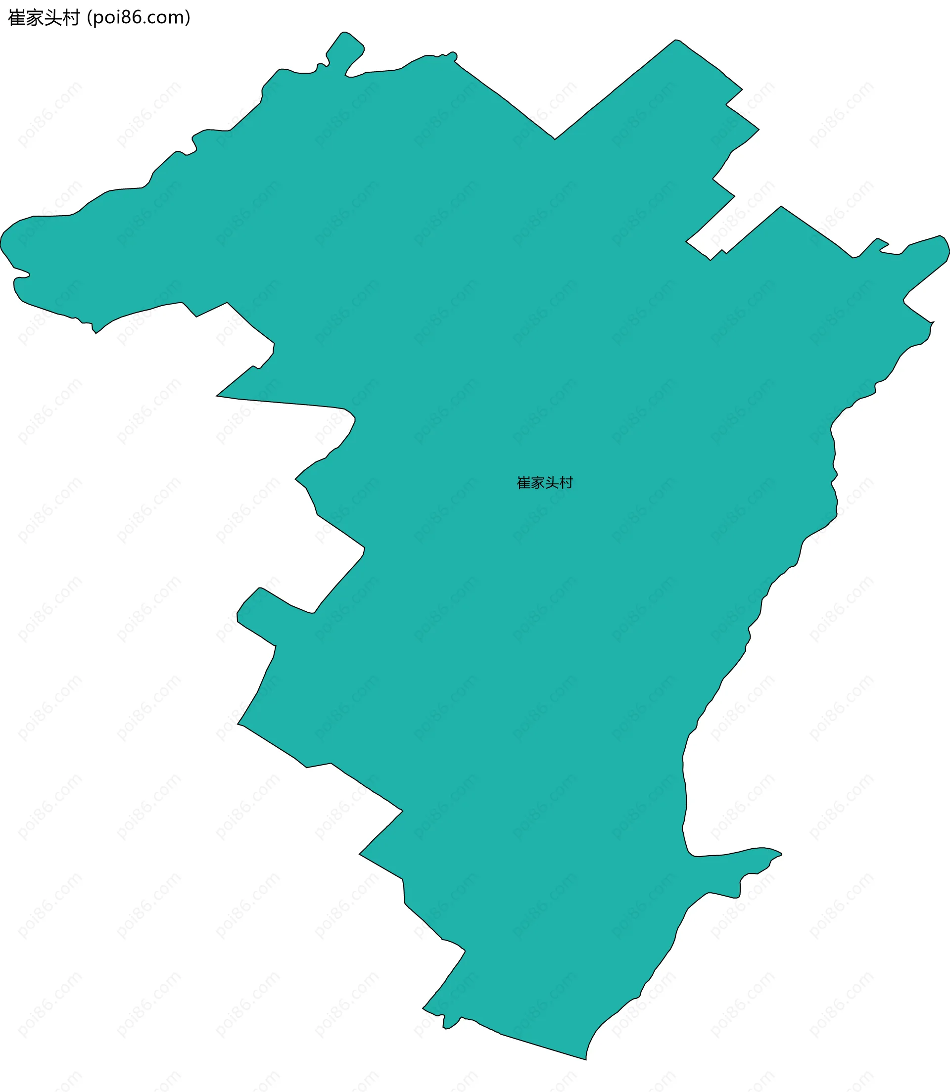 崔家头村边界地图